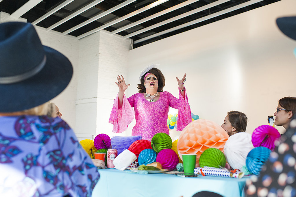 Drag performer Lauren Ordair. Photo by Jonica Moore Studio.