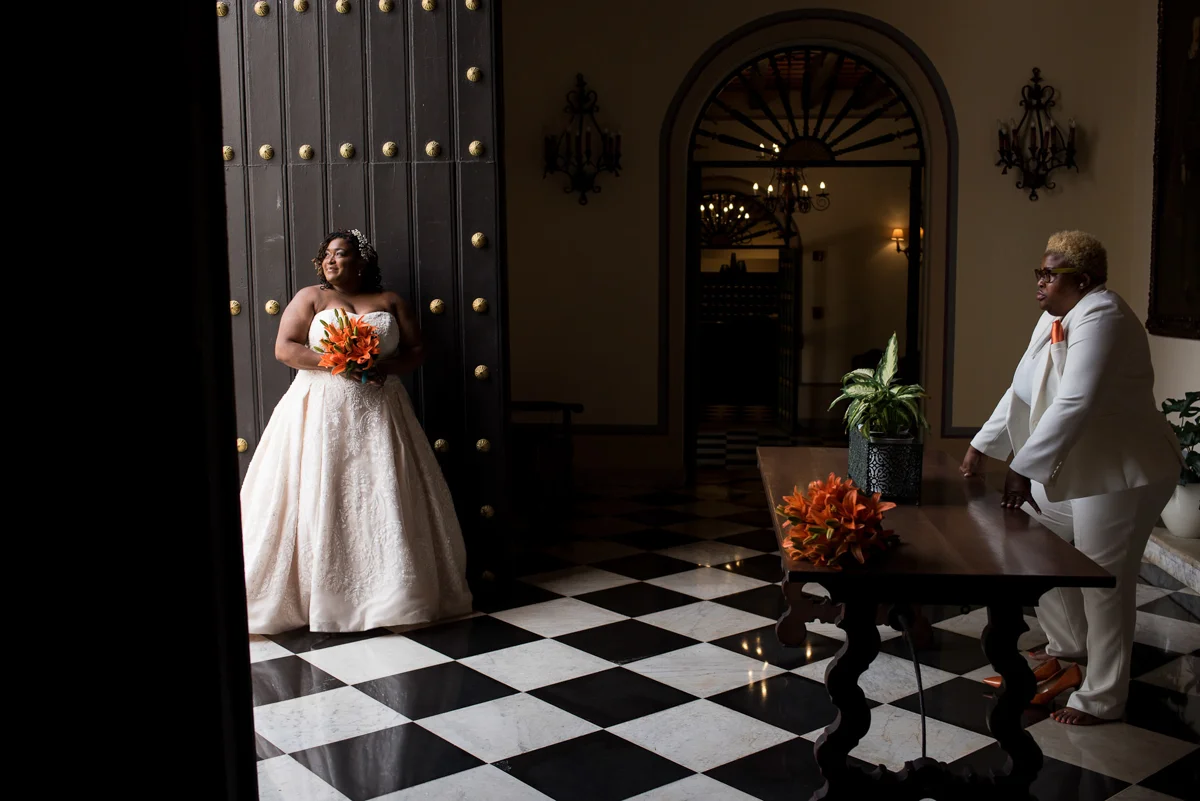tropical LGBTQ beach wedding in san juan puerto rico