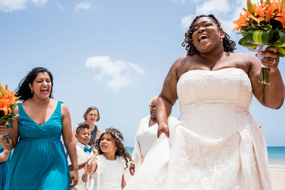 tropical LGBTQ beach wedding in san juan puerto rico