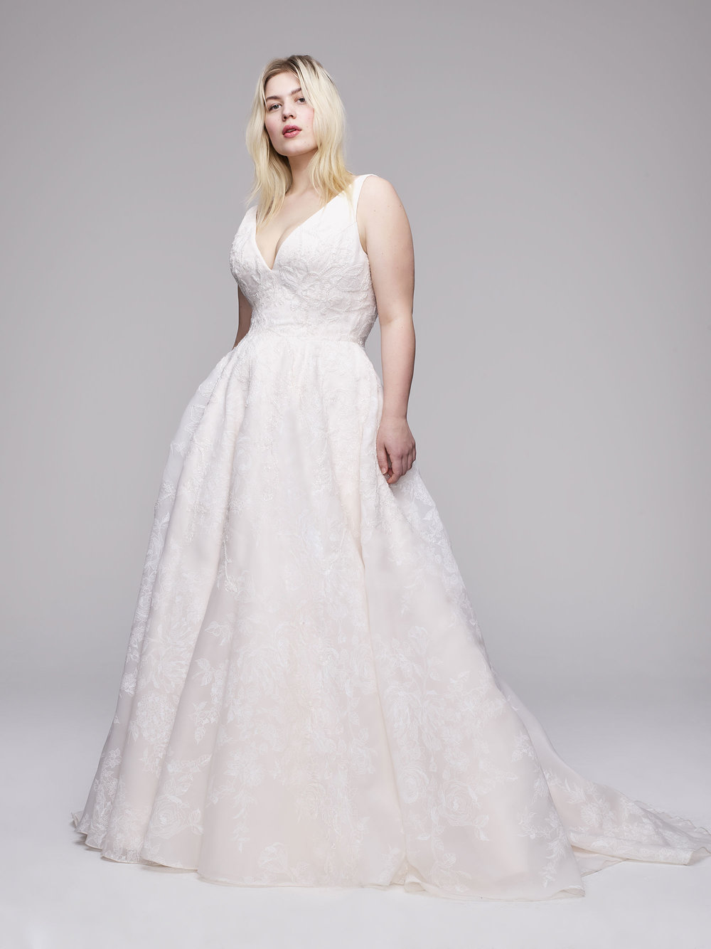 The Lupita Plus Size Wedding Gown from Curve Couture by Anne Barge