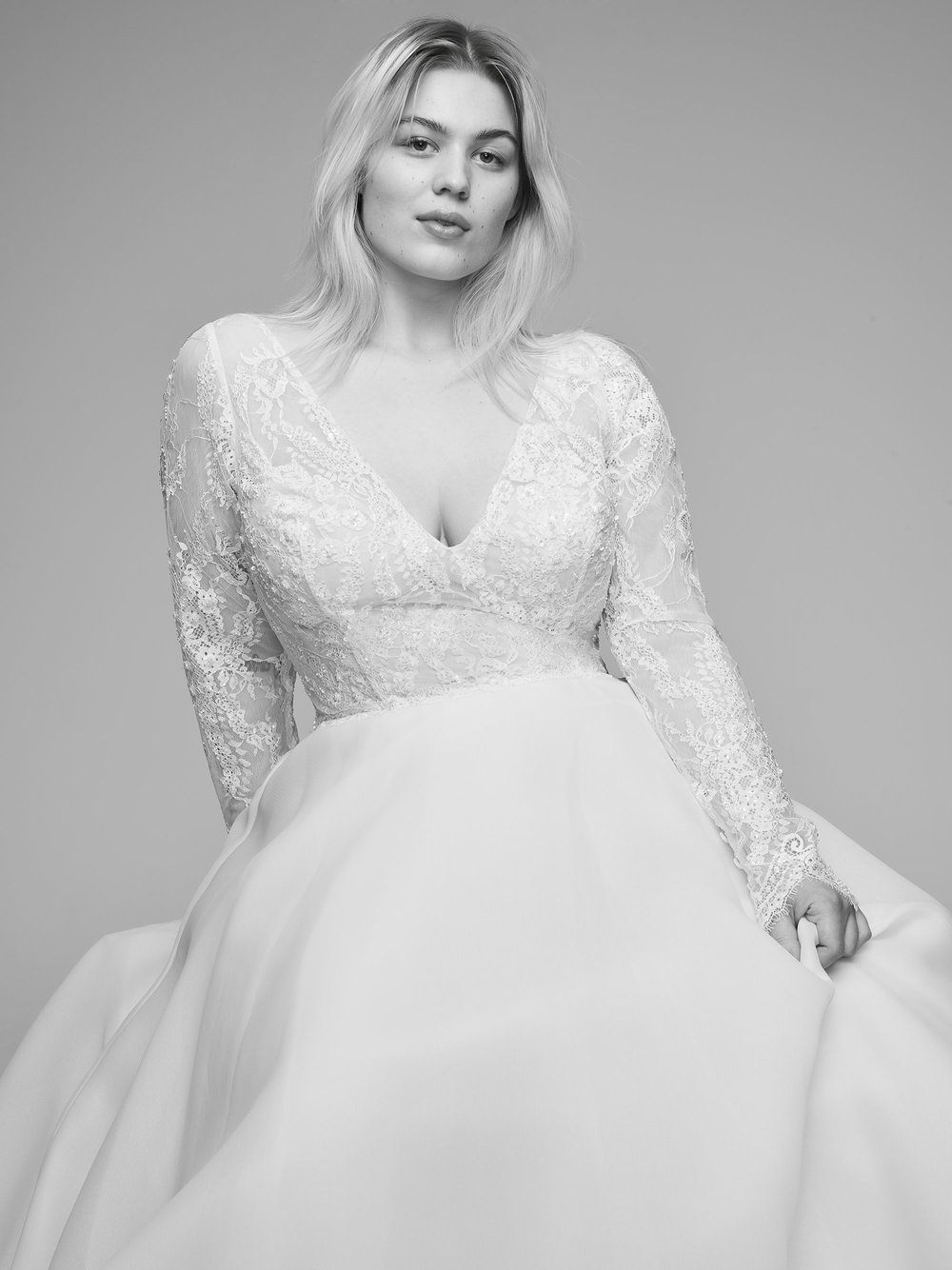 The Chrissy Plus size wedding gown from Curve Couture by Anne Barge