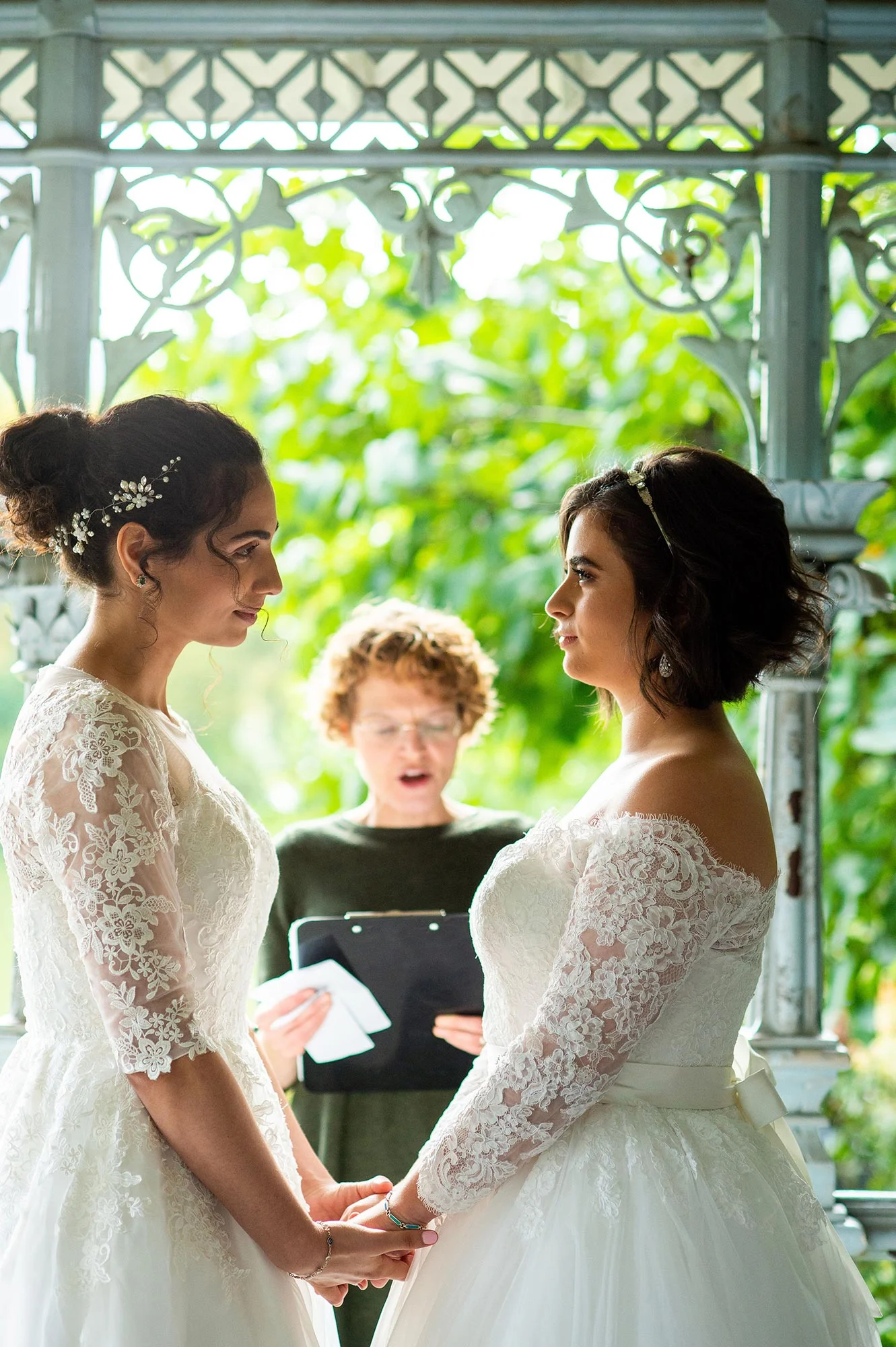 Wedding of Two Puerto Rican Brides at Ladies’ Pavilion in Central Park New York City De Nueva Photography