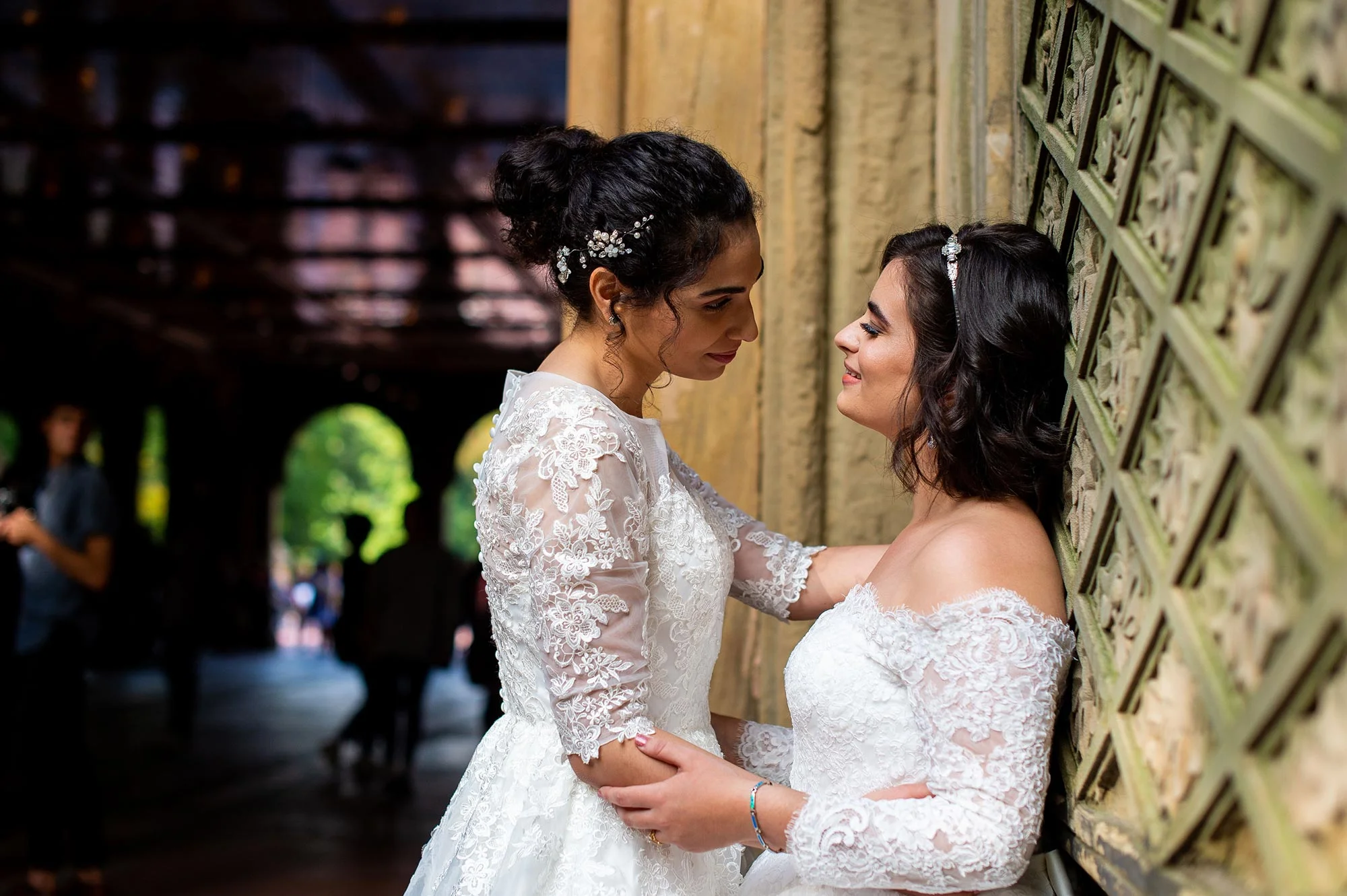 Wedding of Two Puerto Rican Brides at Ladies’ Pavilion in Central Park New York City De Nueva Photography