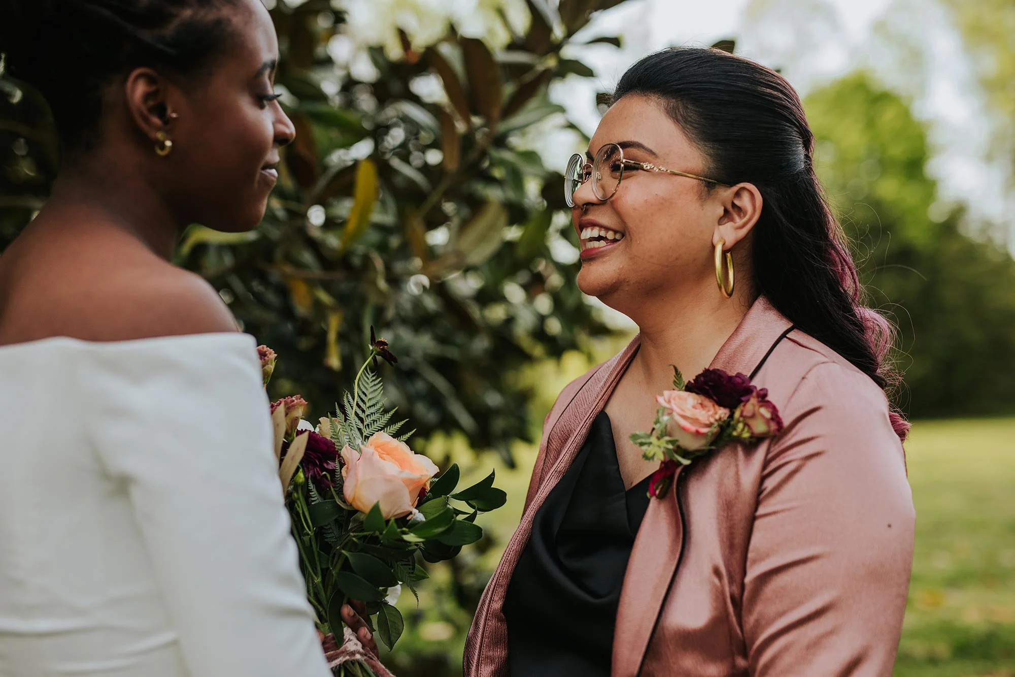 pink and green wedding inspiration styled shoot at Seven Springs VA Carly Romeo & Co.
