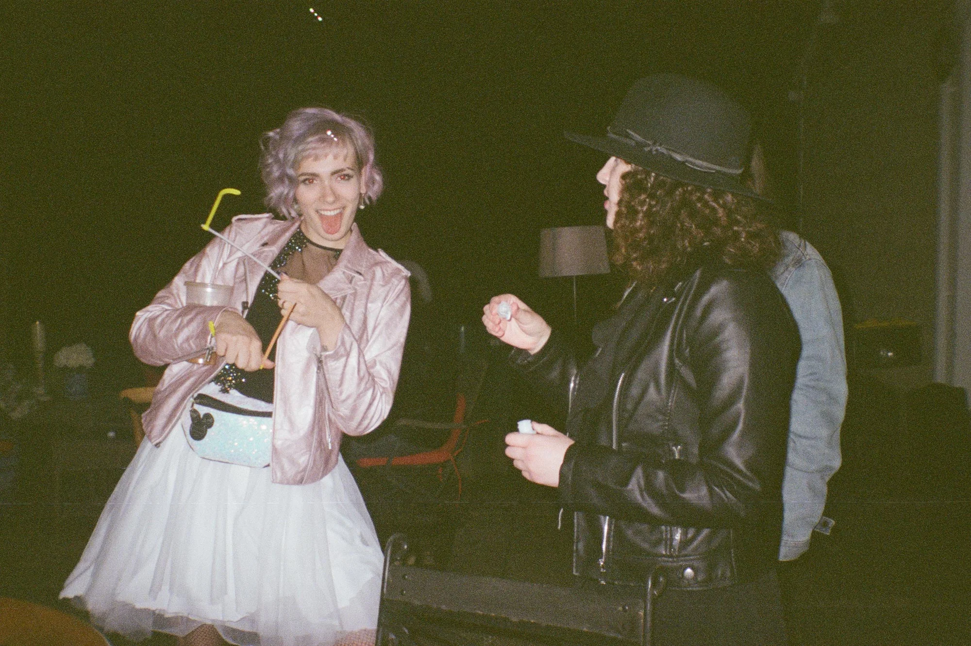 Chic Queer Wedding in West Chester Pennsylvania showing Sara at after party Judson Rappaport Photography
