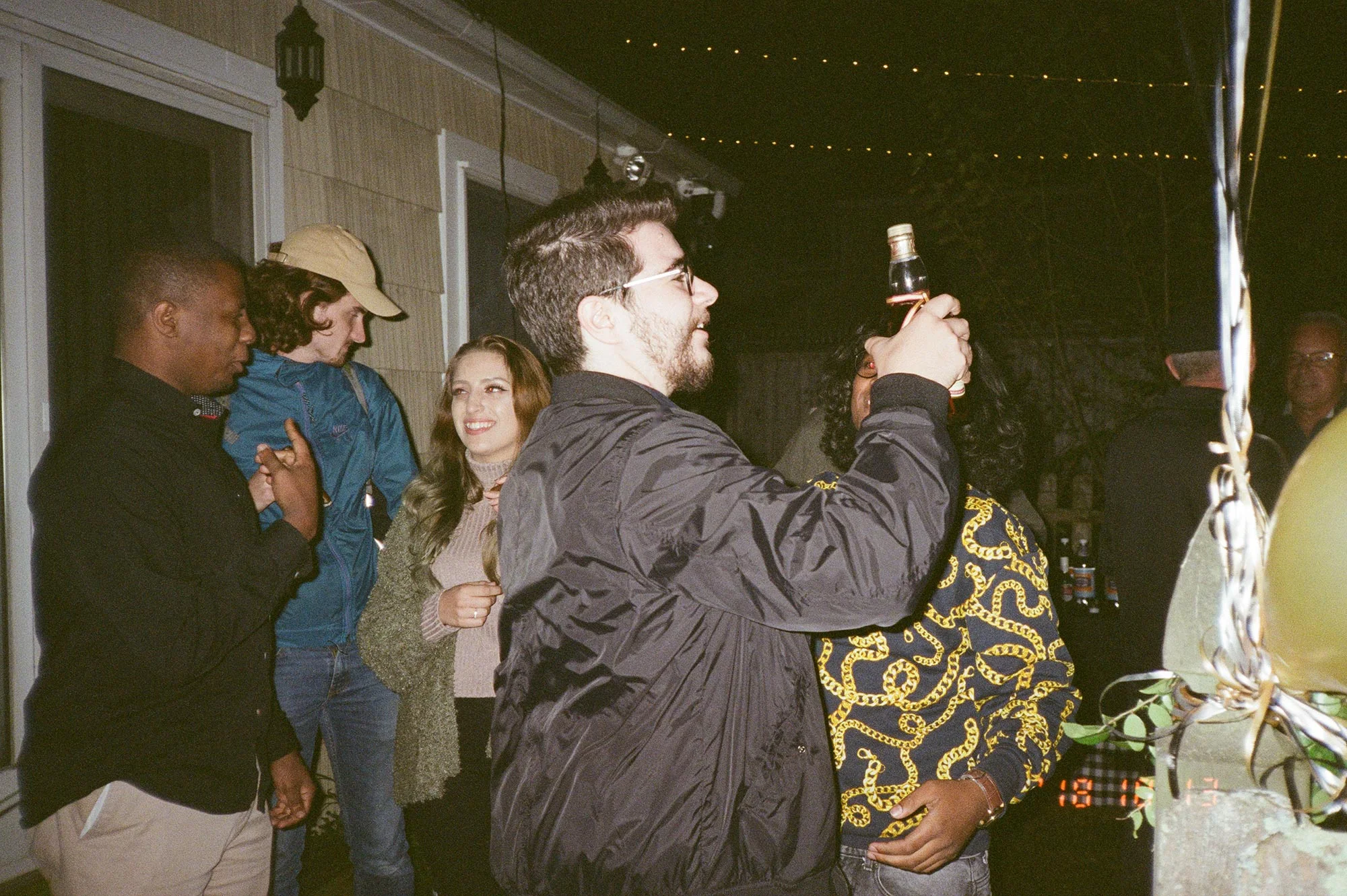 Chic Queer Wedding in West Chester Pennsylvania showing David at after party Judson Rappaport Photography