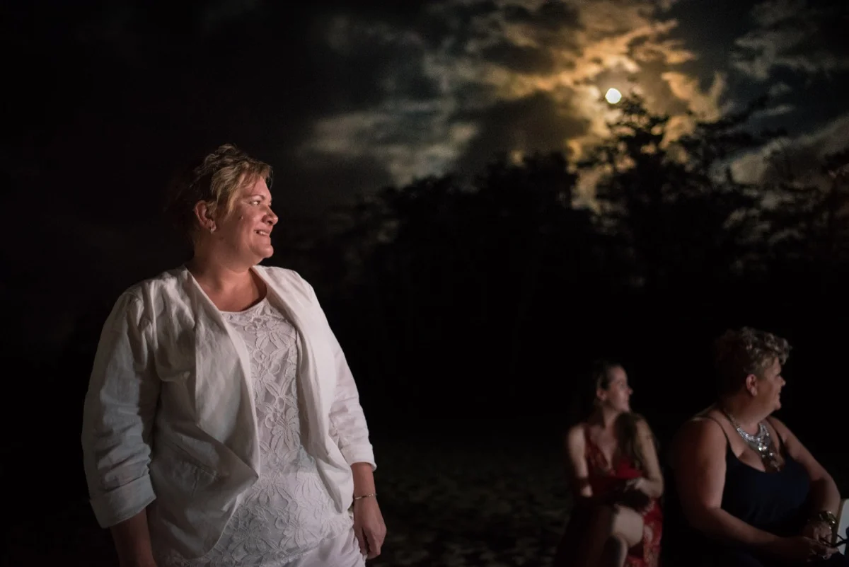 Moonlight ceremony in rincon puerto rico hastain davis photography