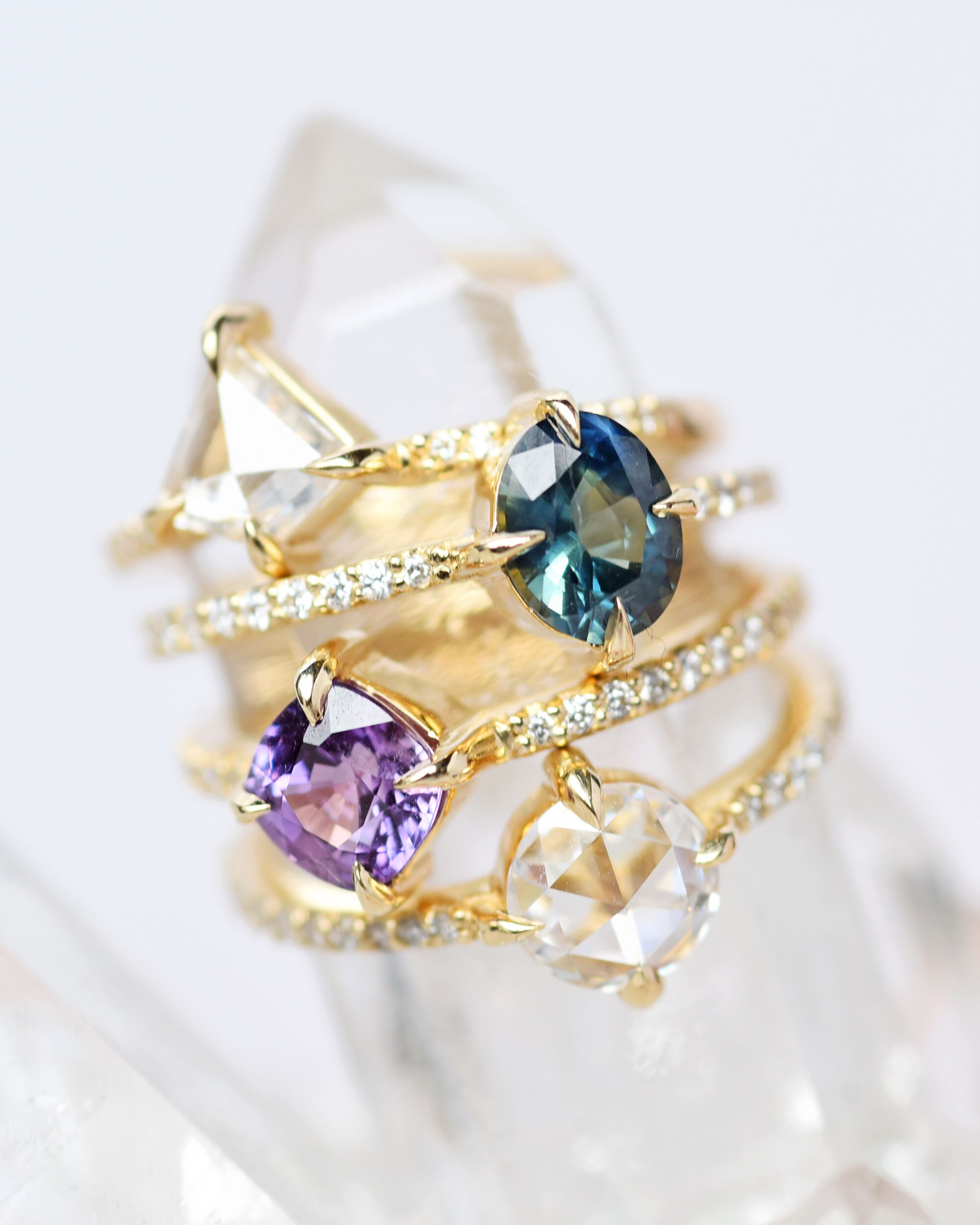 Diamond and Gemstone Wedding Engagement Rings by Valerie Madison Jewelry Seattle