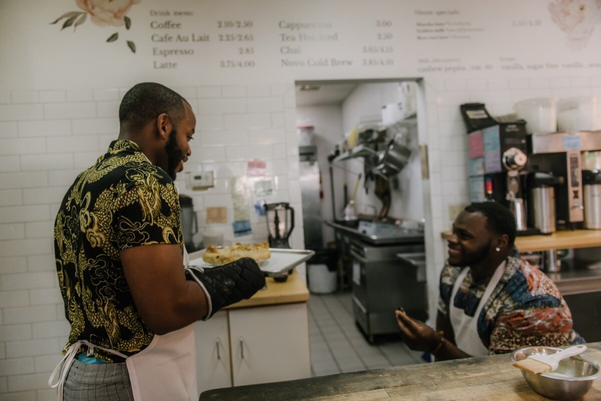 surprise proposal at sugar bakeshop denver colorado Friends and Lovers Photography