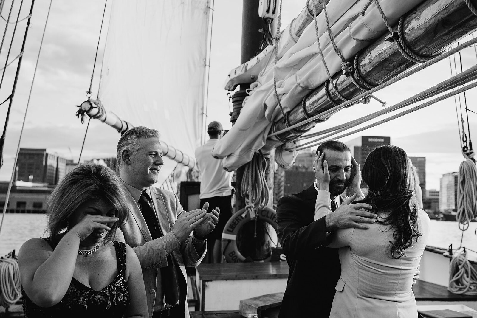 Unique wedding ceremony on a sailboat Rachel Epperly Film and Photo Portland Oregon