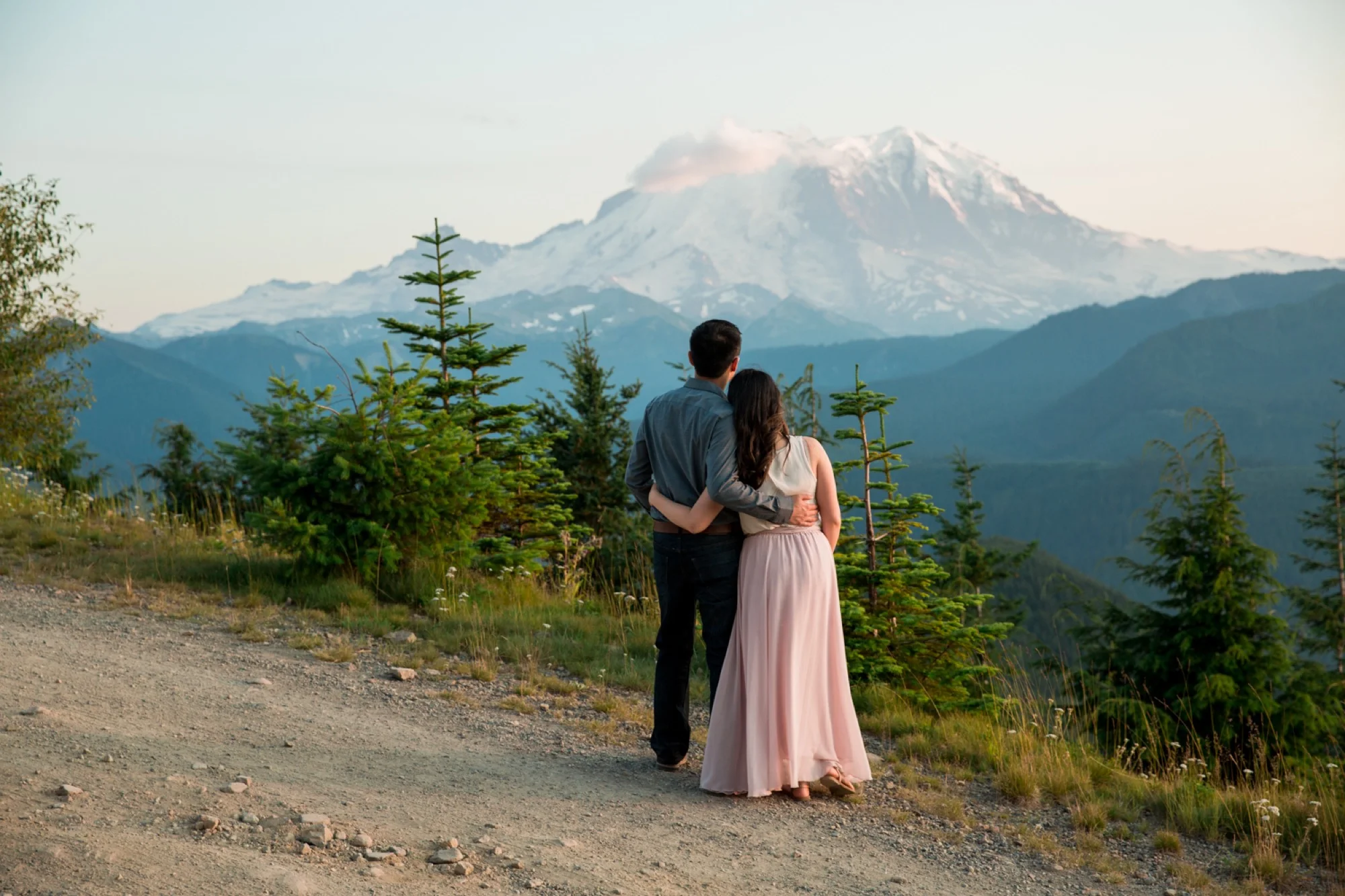 A Romantic Mount Rainier Engagement Session: Alex + Yun
