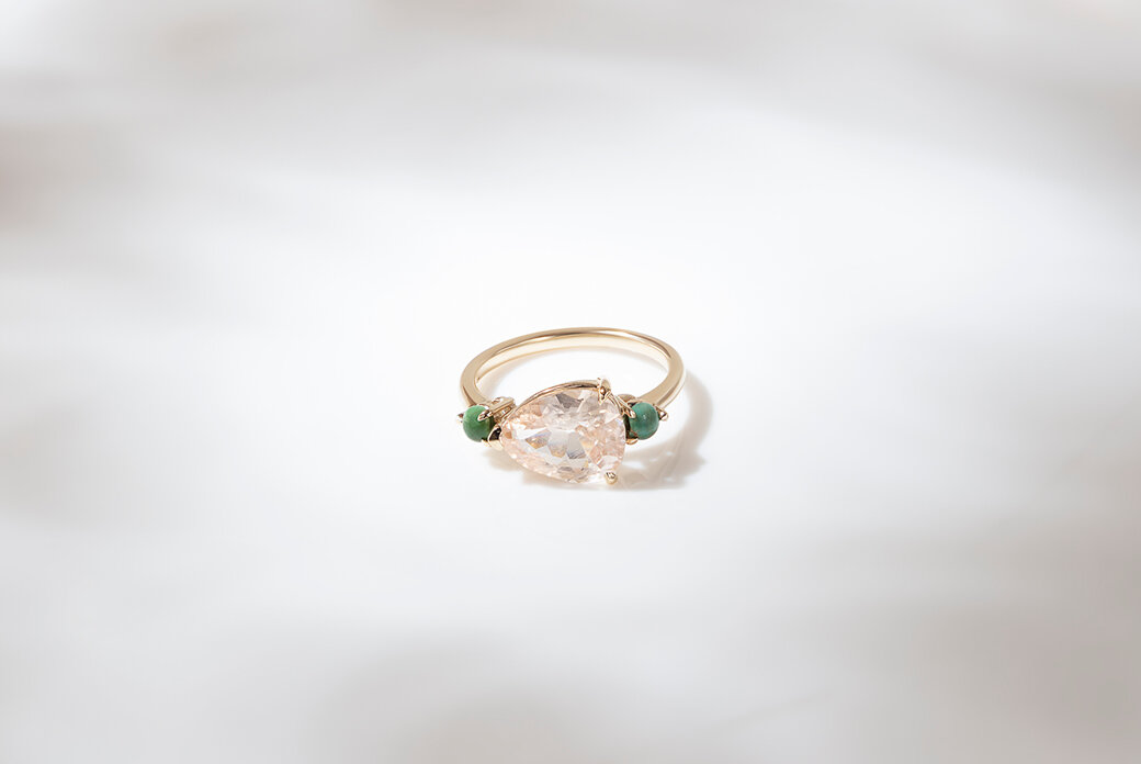 Custom Diamond Engagement Ring Rosey West