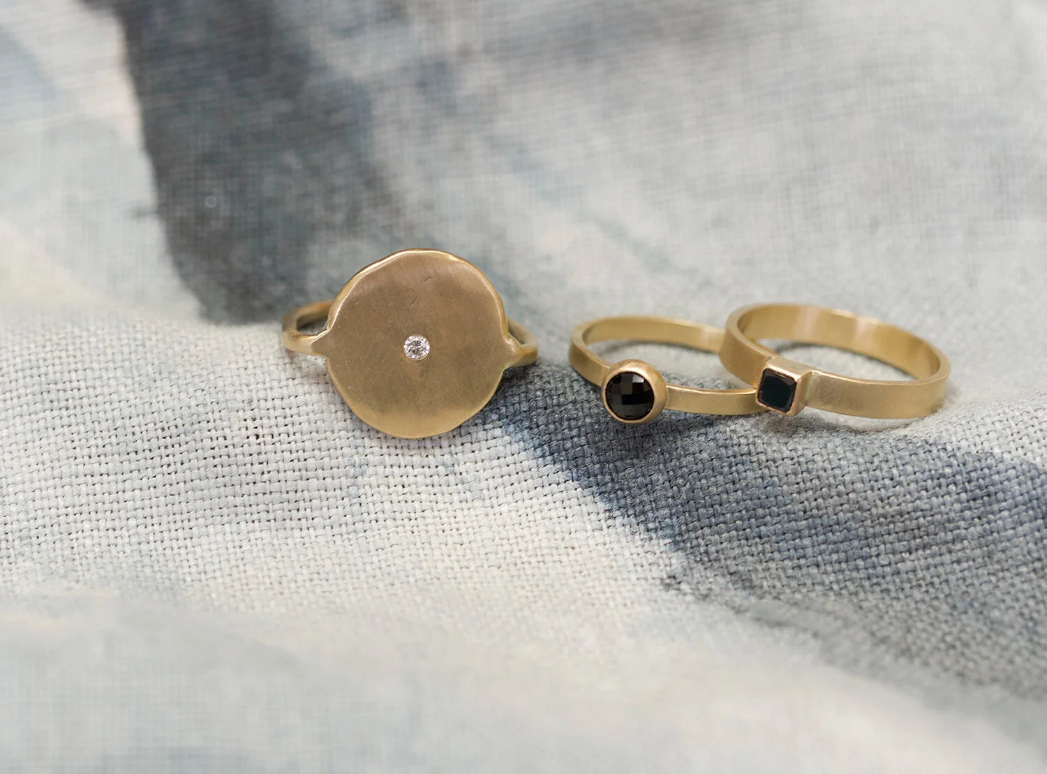 Diamond Mesa Engagement Ring by Rebecca Mir Grady Jewelry