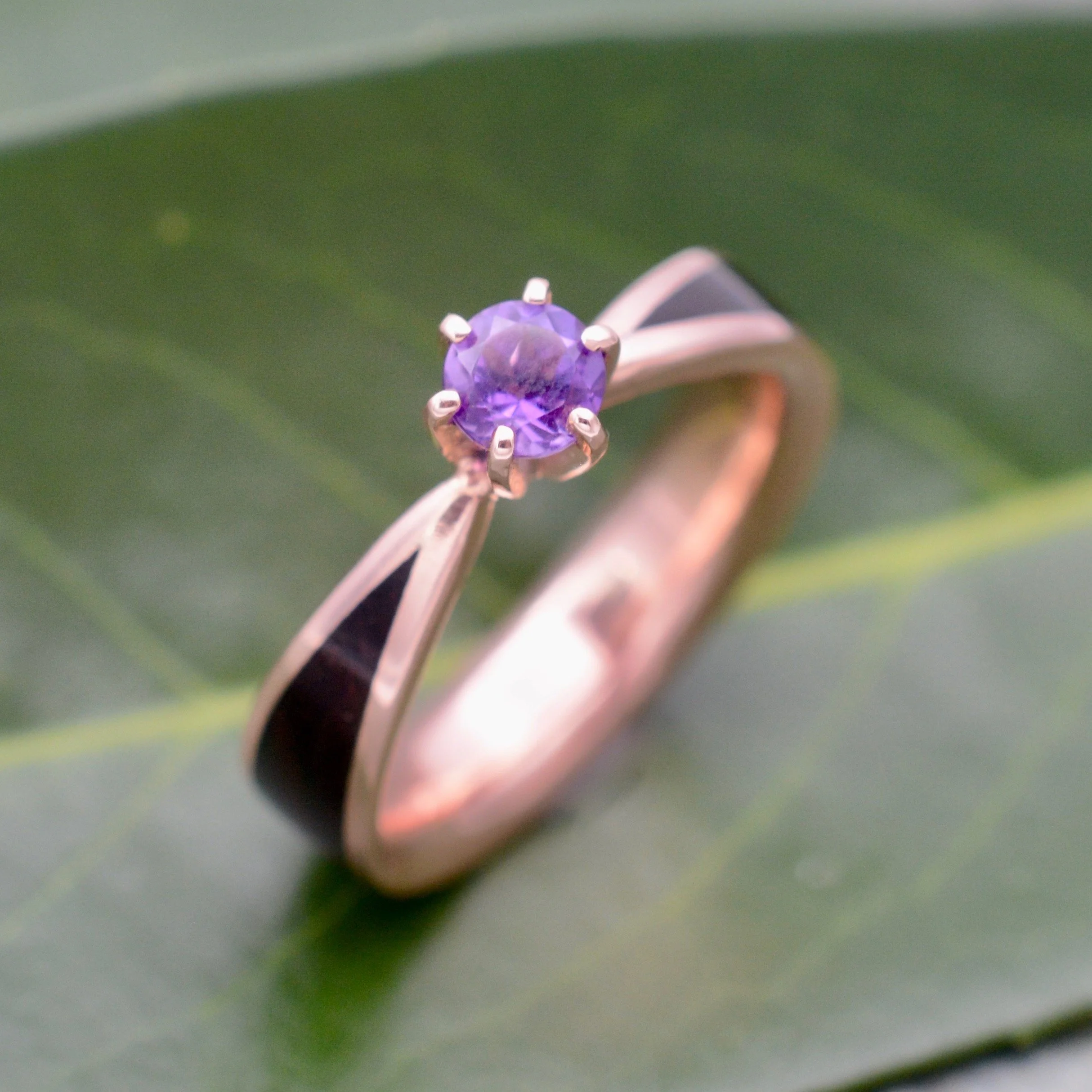 Naturaleza Organic Jewelry Amethyst Solitaire Amy Shelton.jpeg