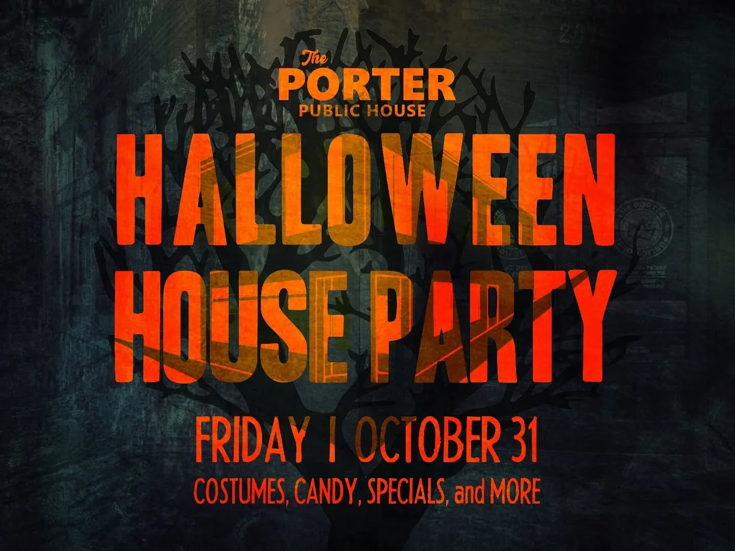NEXT FRIDAY join us for our tenth annual Halloween House Party, featuring spooky costumes, piles of candy, and a night of food, drinks, and spooky shenanigans! #halloween #spookyseason #candy #publife