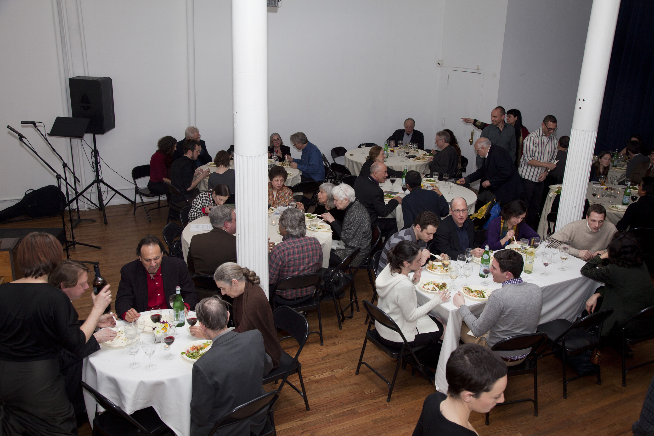 PAJ's 100th issue party at Location One in SoHo, January 2012