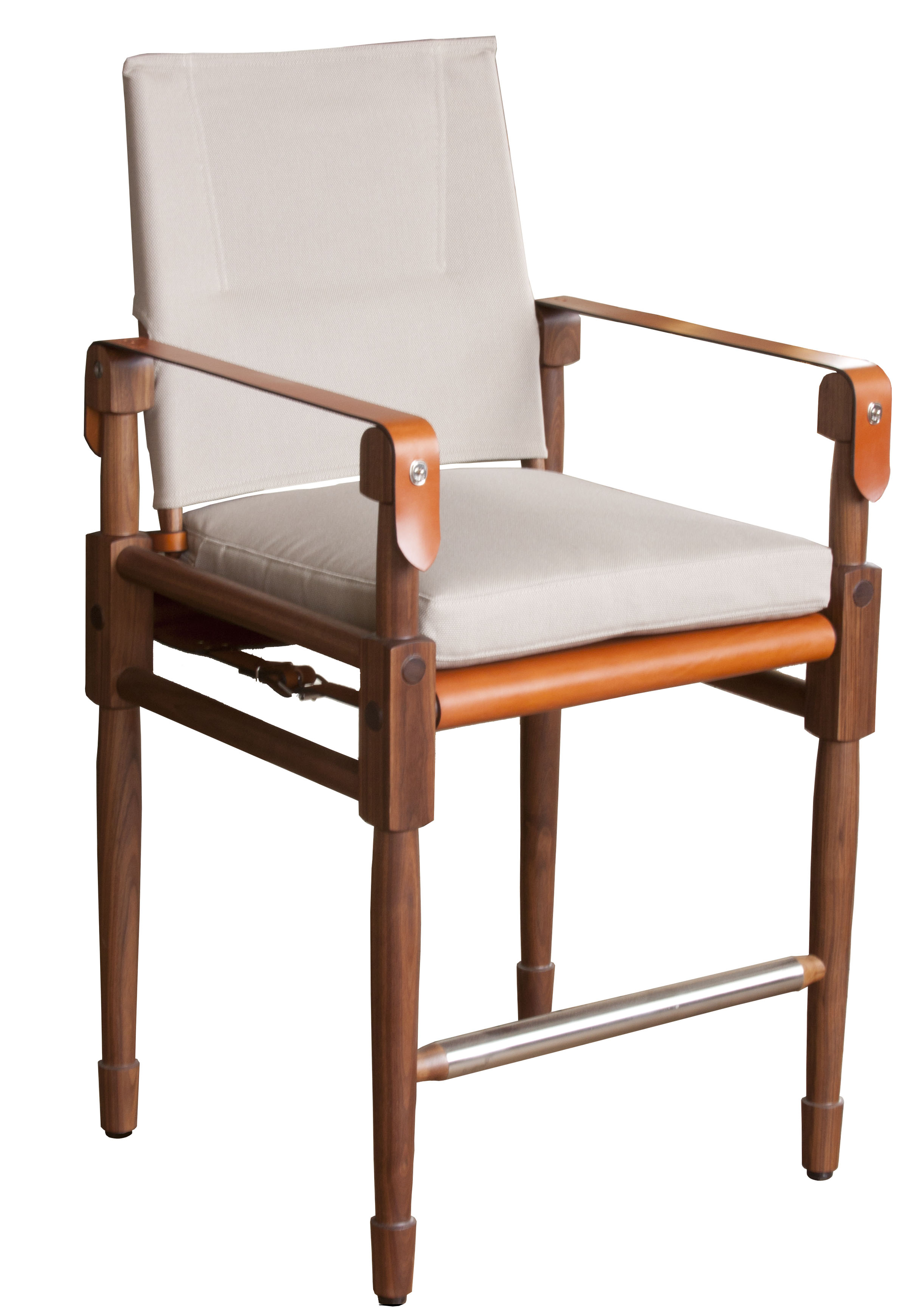  Chatwin Bar Chair with cognac straps and seat sling 