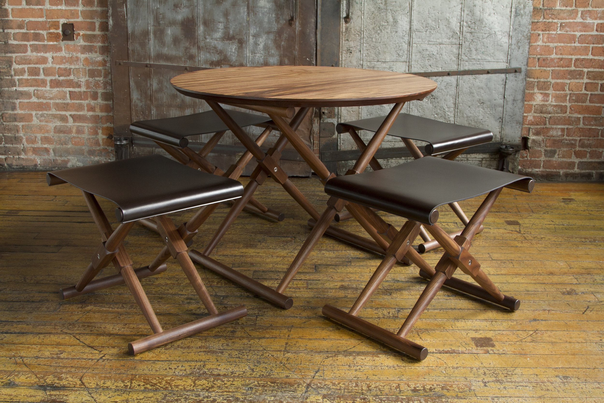 Matthiessen Dining Table and Stools 
