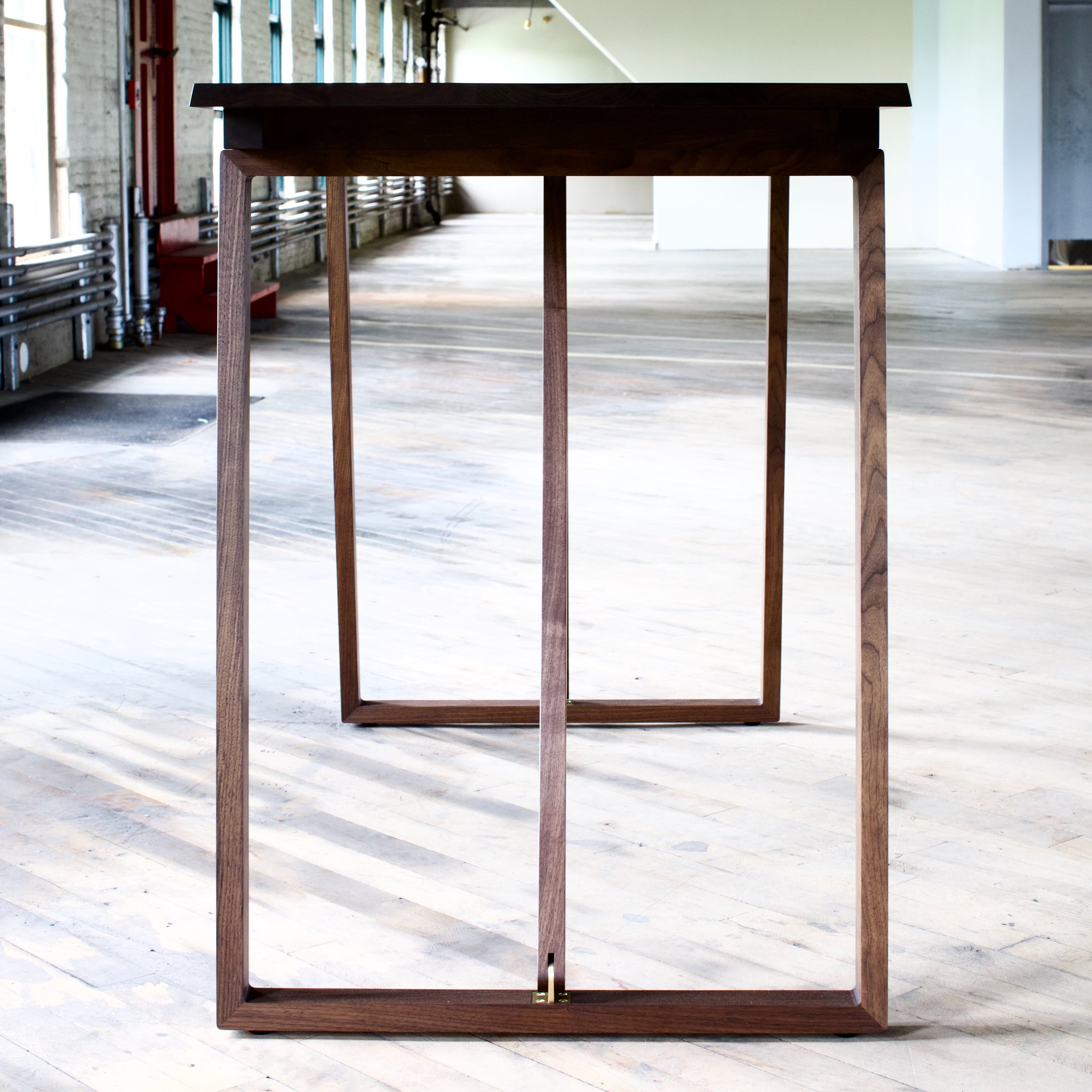   66” W x 30” D x 42” H    Marrakesh Stained Walnut with leather blotter and satin brass hardware    11  