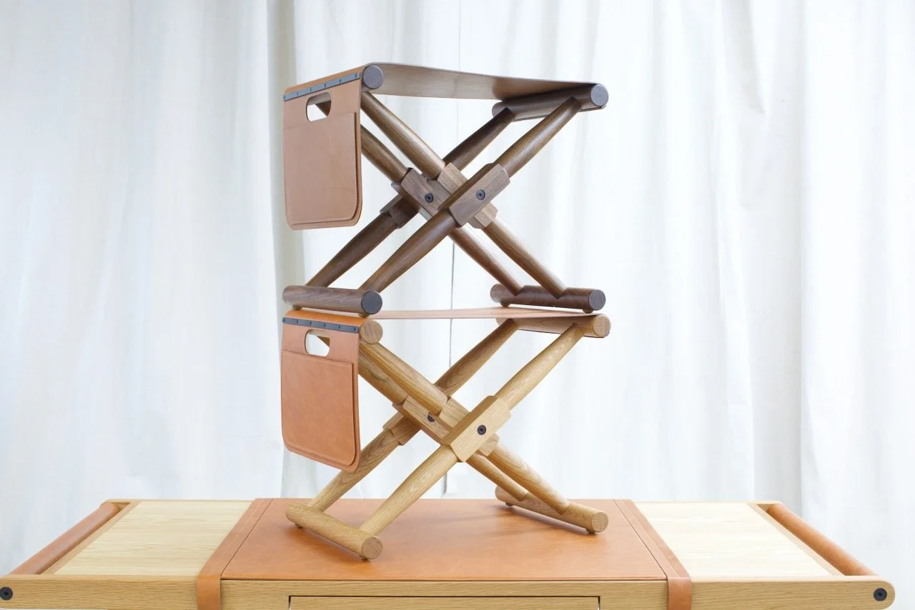 Matthiessen Purse Stool with Saddle Bag