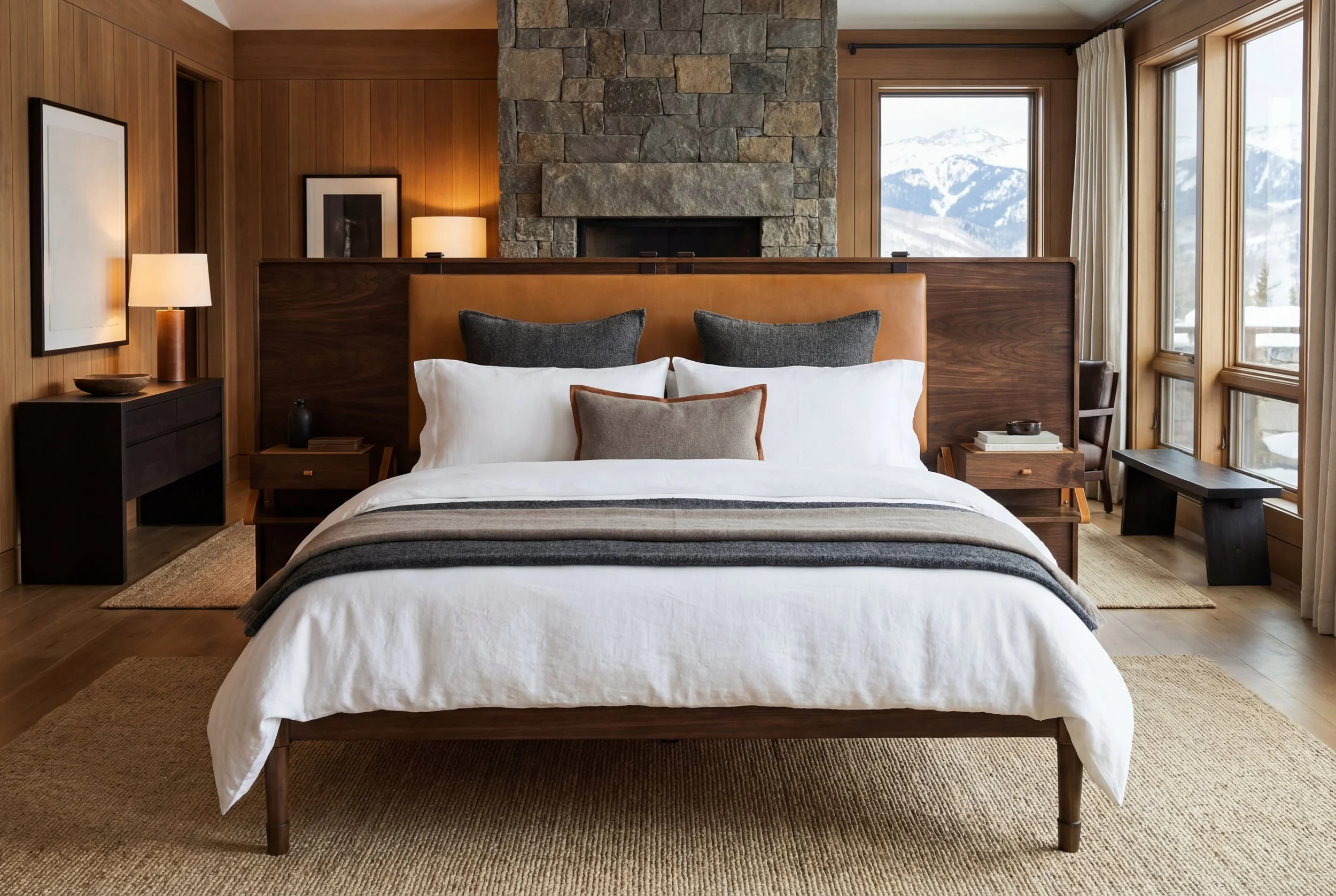 Jasper Bed with Marlton Headboard