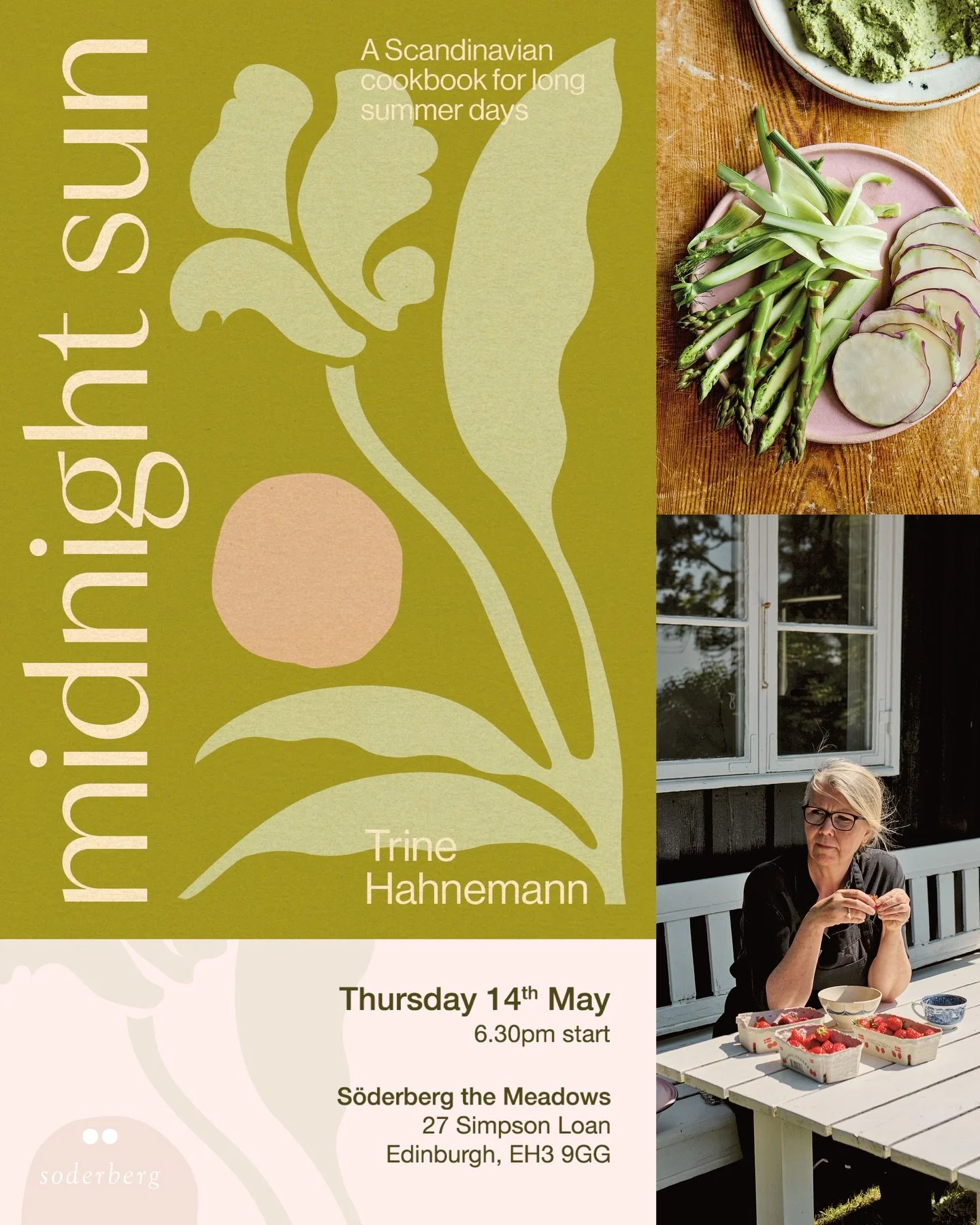 Join us in celebrating summer days and Scandinavian cooking with bestselling author Trine Hahnemann for the launch of her new cookbook Midnight Sun!

Thursday 14th May | 6:30pm S&ouml;derberg The Meadows

Enjoy an evening of inspiring conversation an