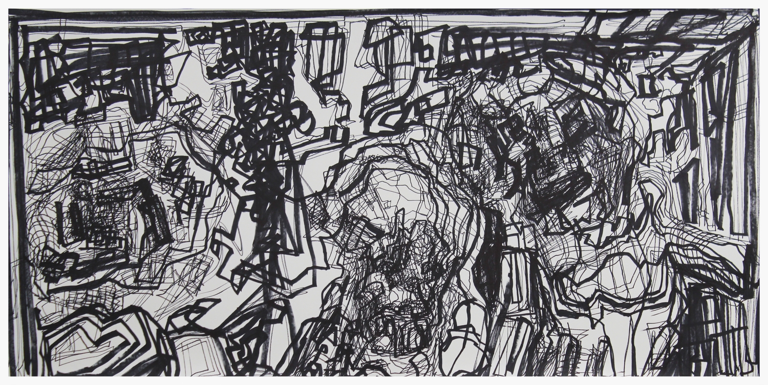 Cellar I Marker on Paper 30" x 60"