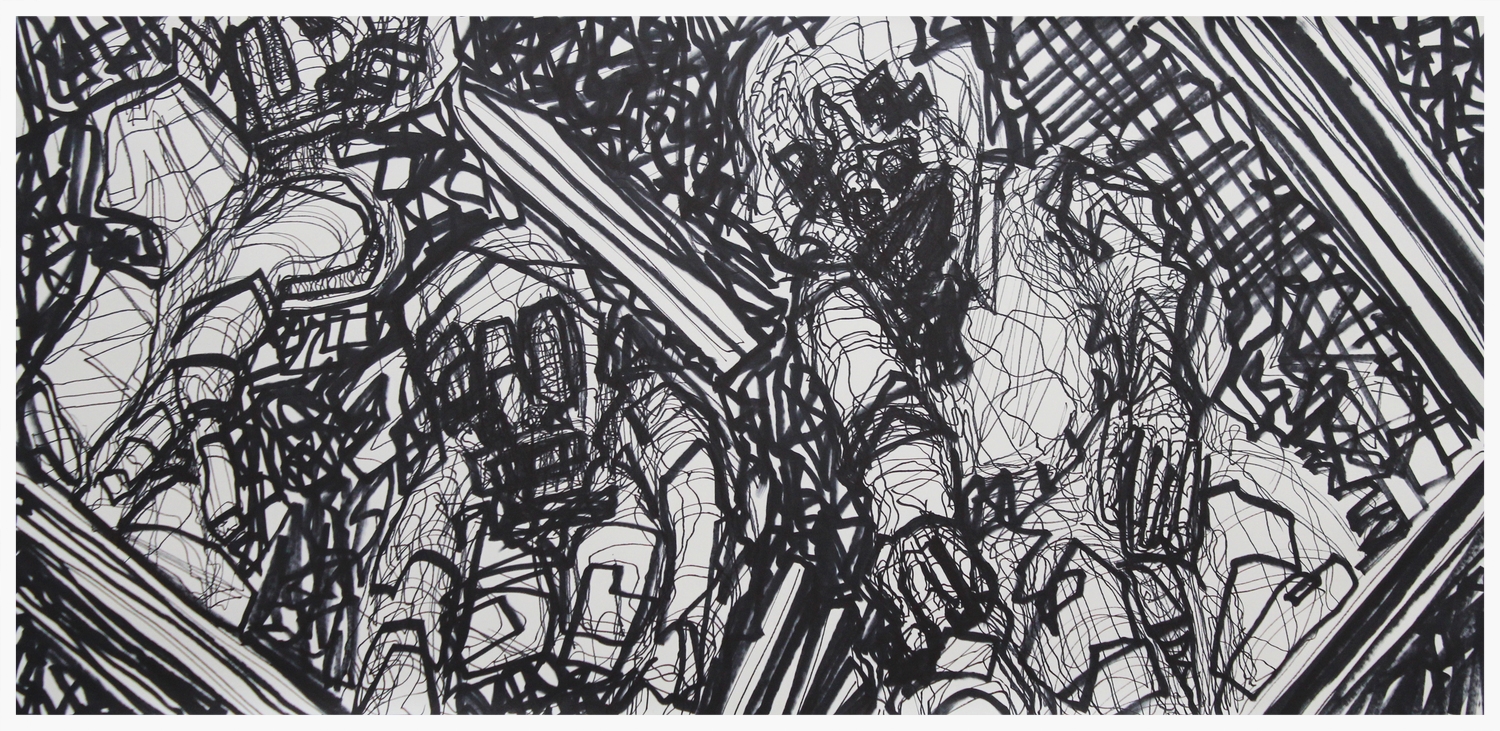   Cellar II  Marker on Paper 30" x 60" 