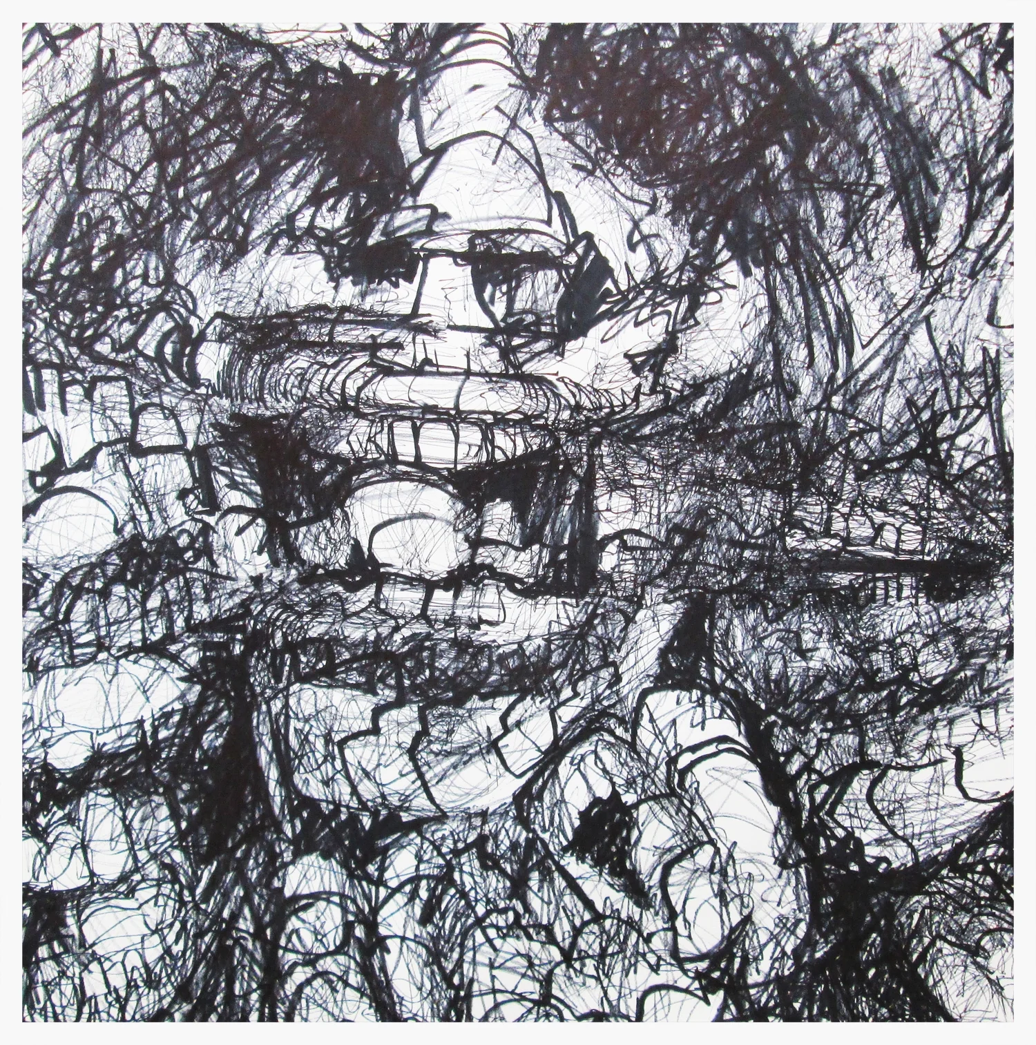   You Guys And Your Stupid Silver Mine  Marker on Paper 60" x 60" 
