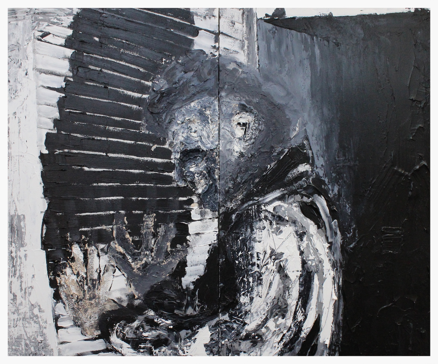 Myers' Dilemma Acrylic and Oil on Panel 30" x 36"