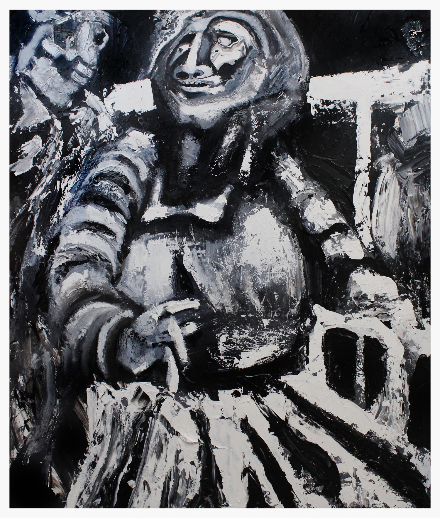 Muttering Acrylic on Panel 48" x 42"