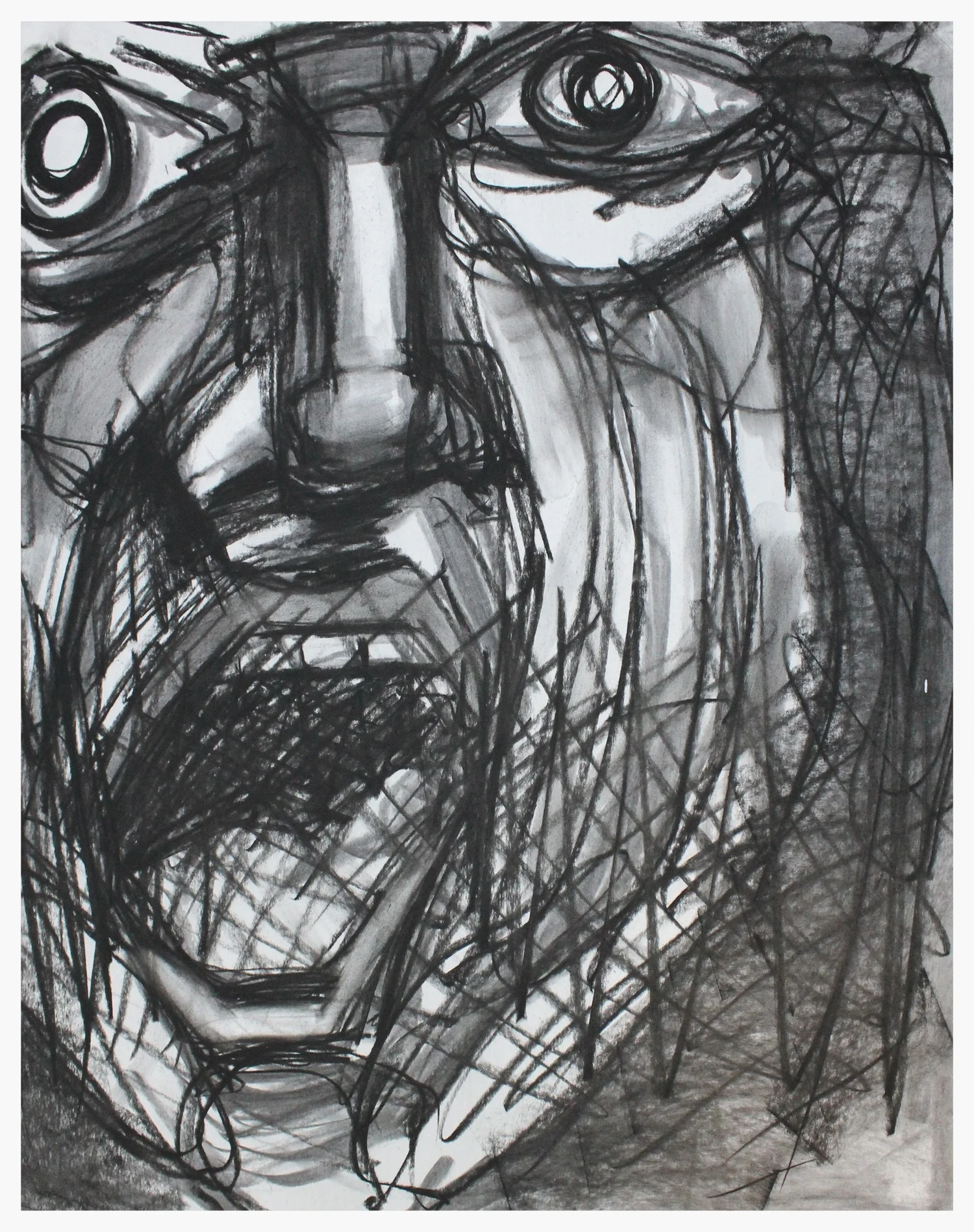 Tink Out Charcoal on Paper 18" x 24" 
