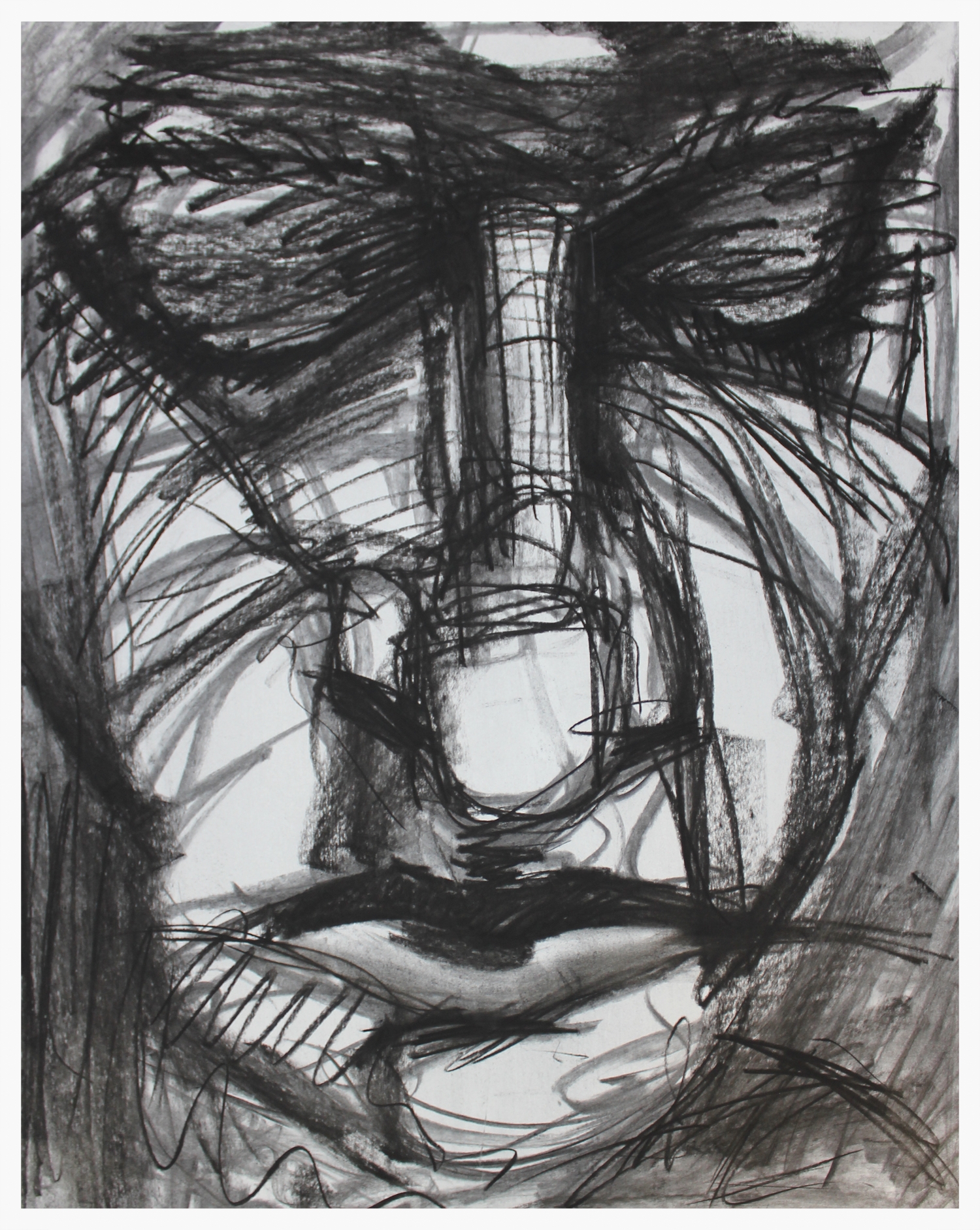 Beautiful Charcoal on Paper 18" x 24" 