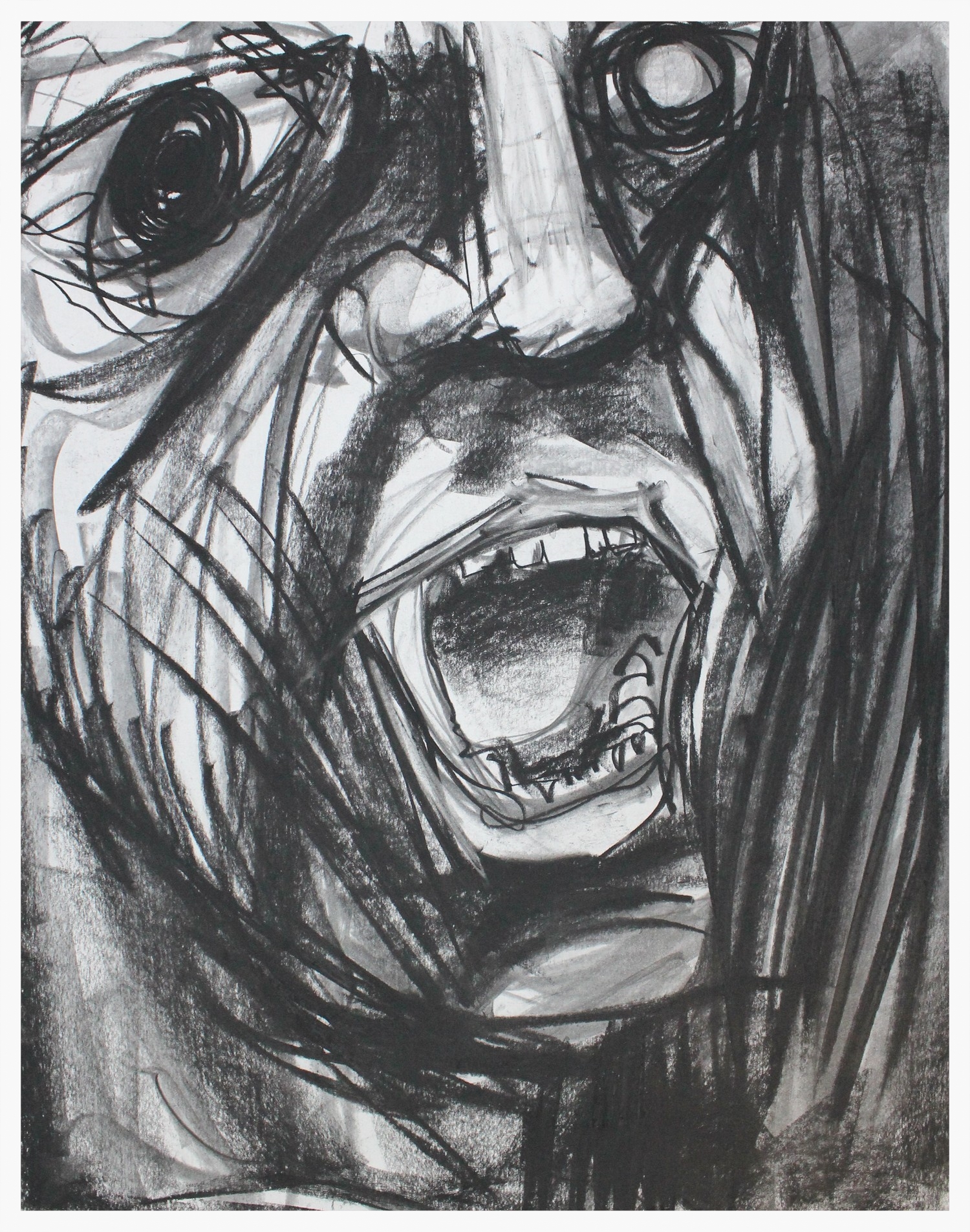 Are We Done Yet Charcoal on Paper 18" x 24" 