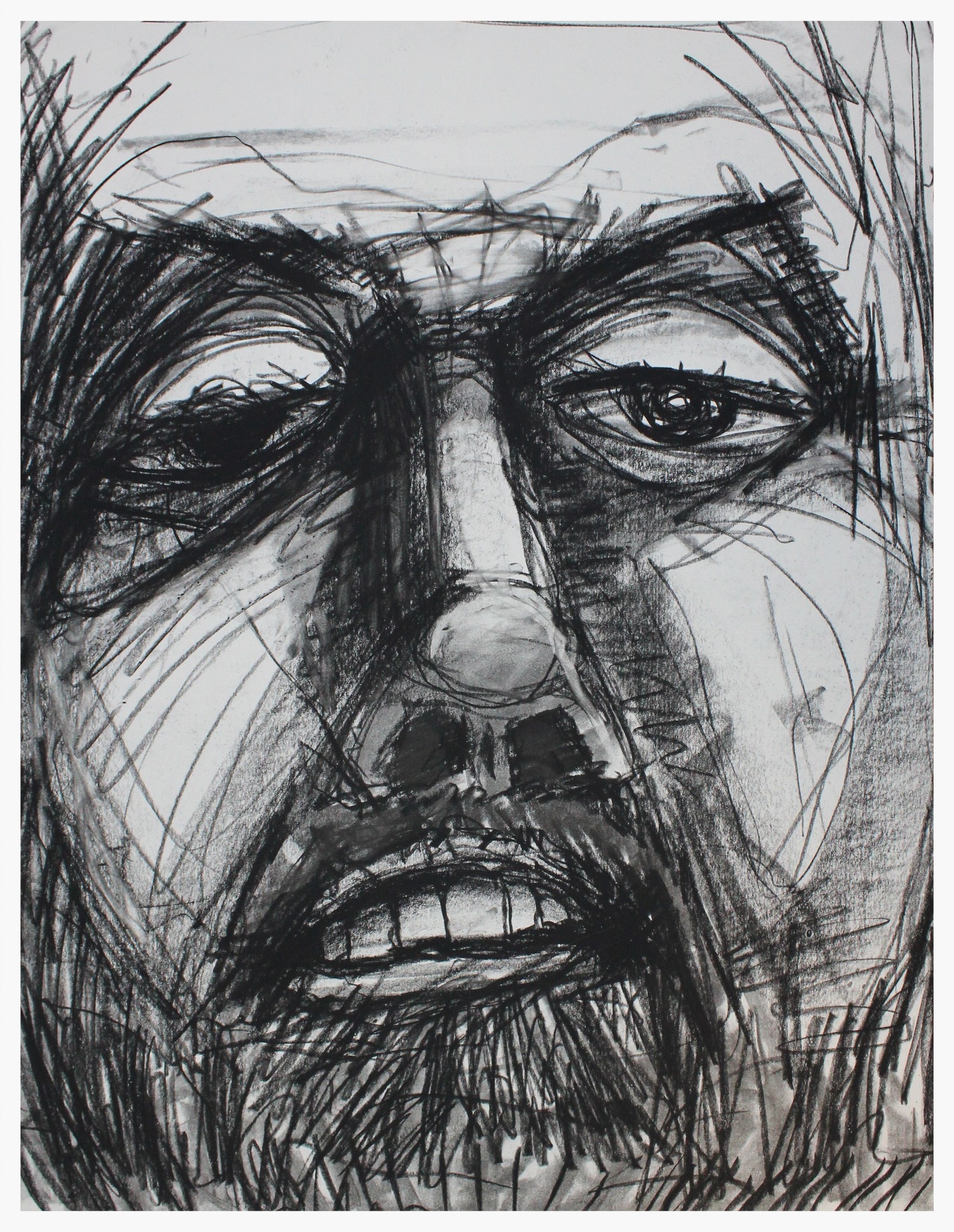 Drinks Charcoal on Paper 18" x 24" 