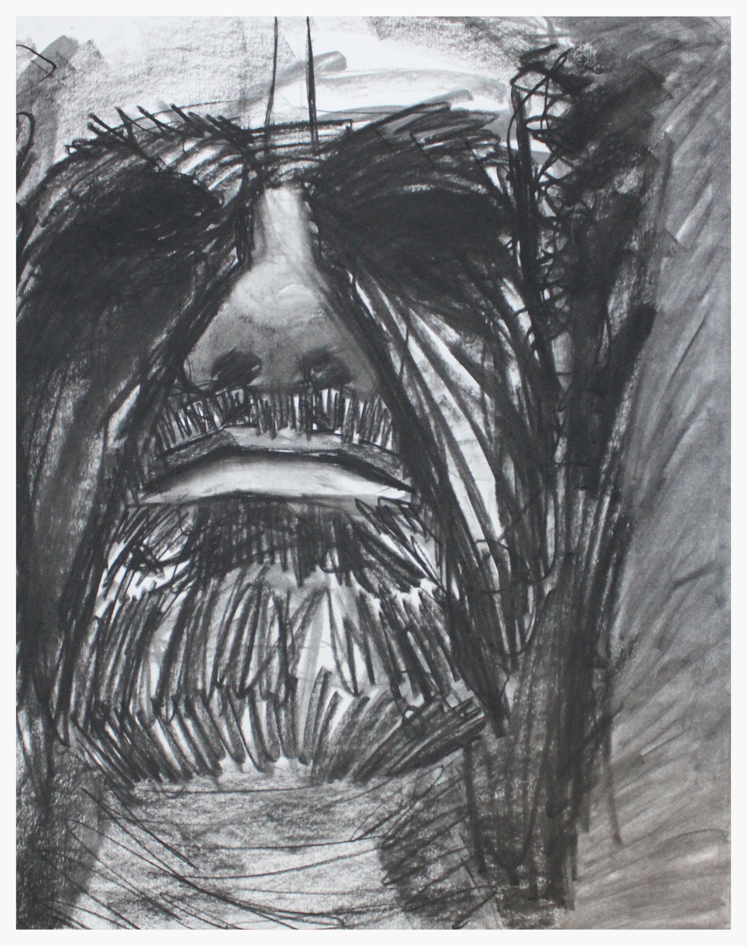 That's Me Three Charcoal on Paper 18" x 24" 