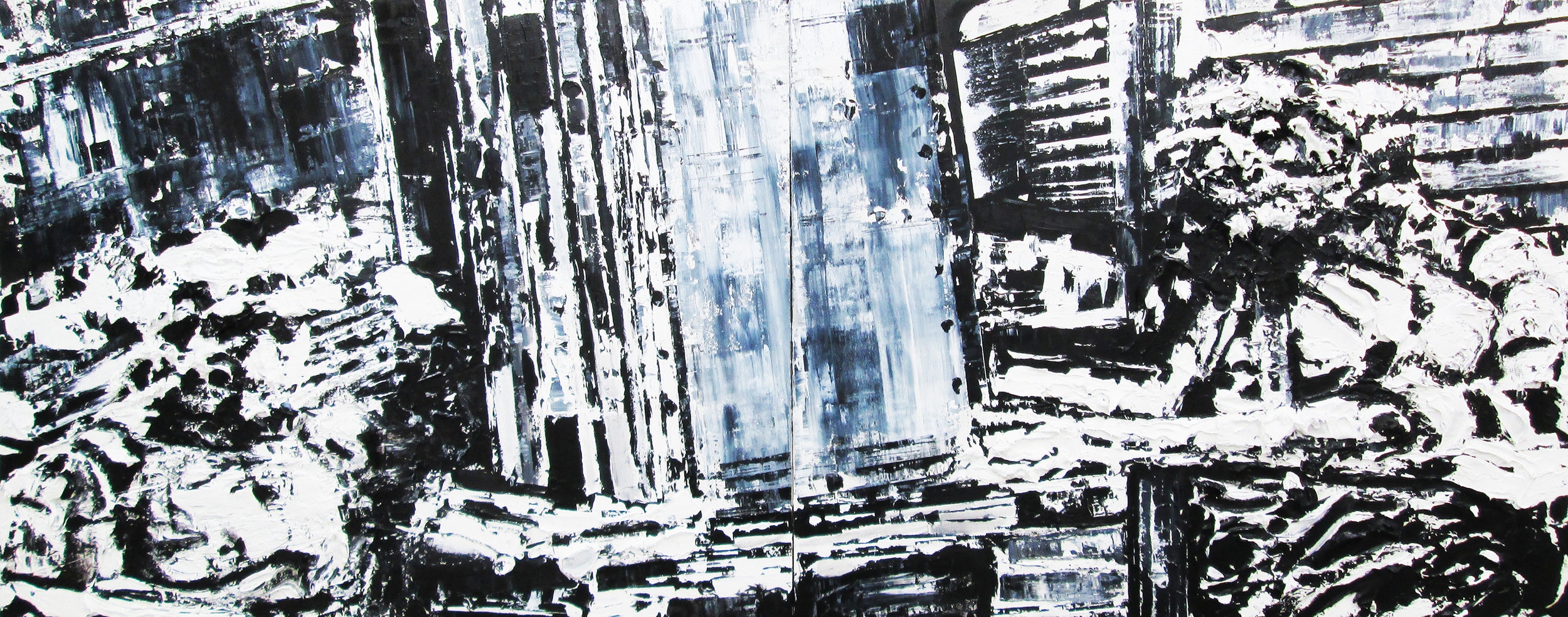 Meat Thief Acrylic and Oil on Panel 48" x 120"