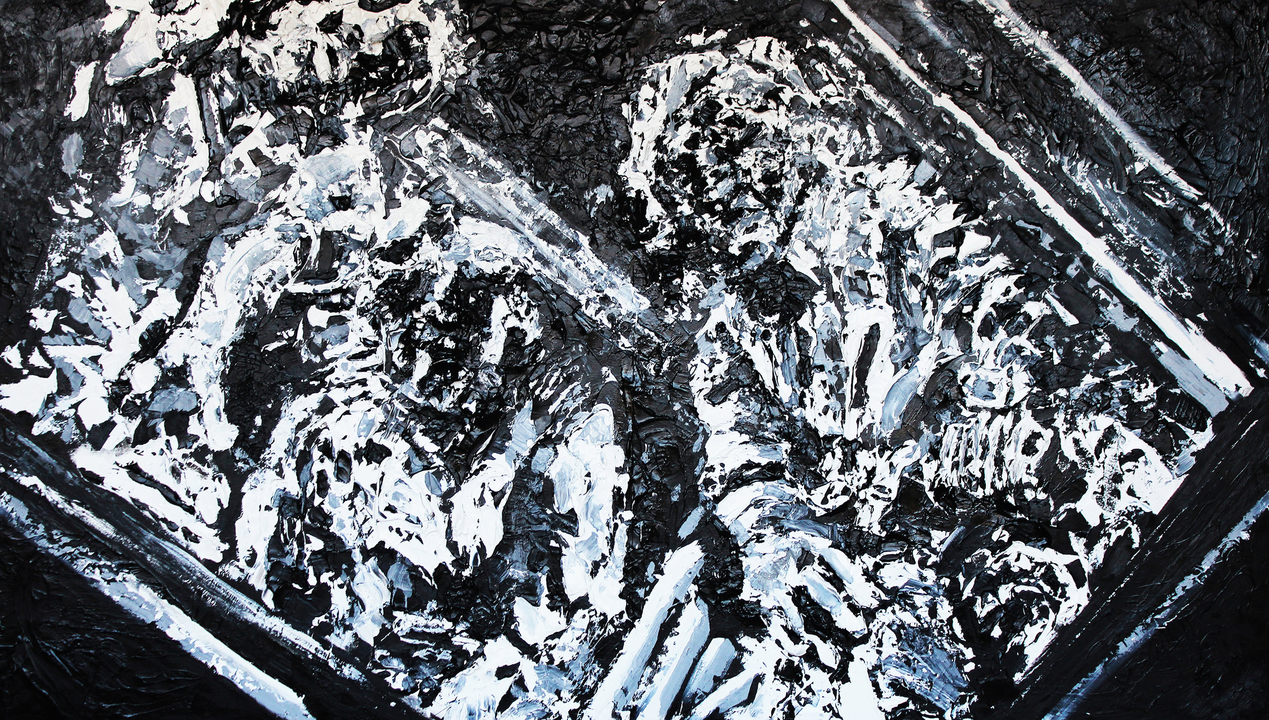 Cellar II Acrylic and Oil on Panel 48" x 84"