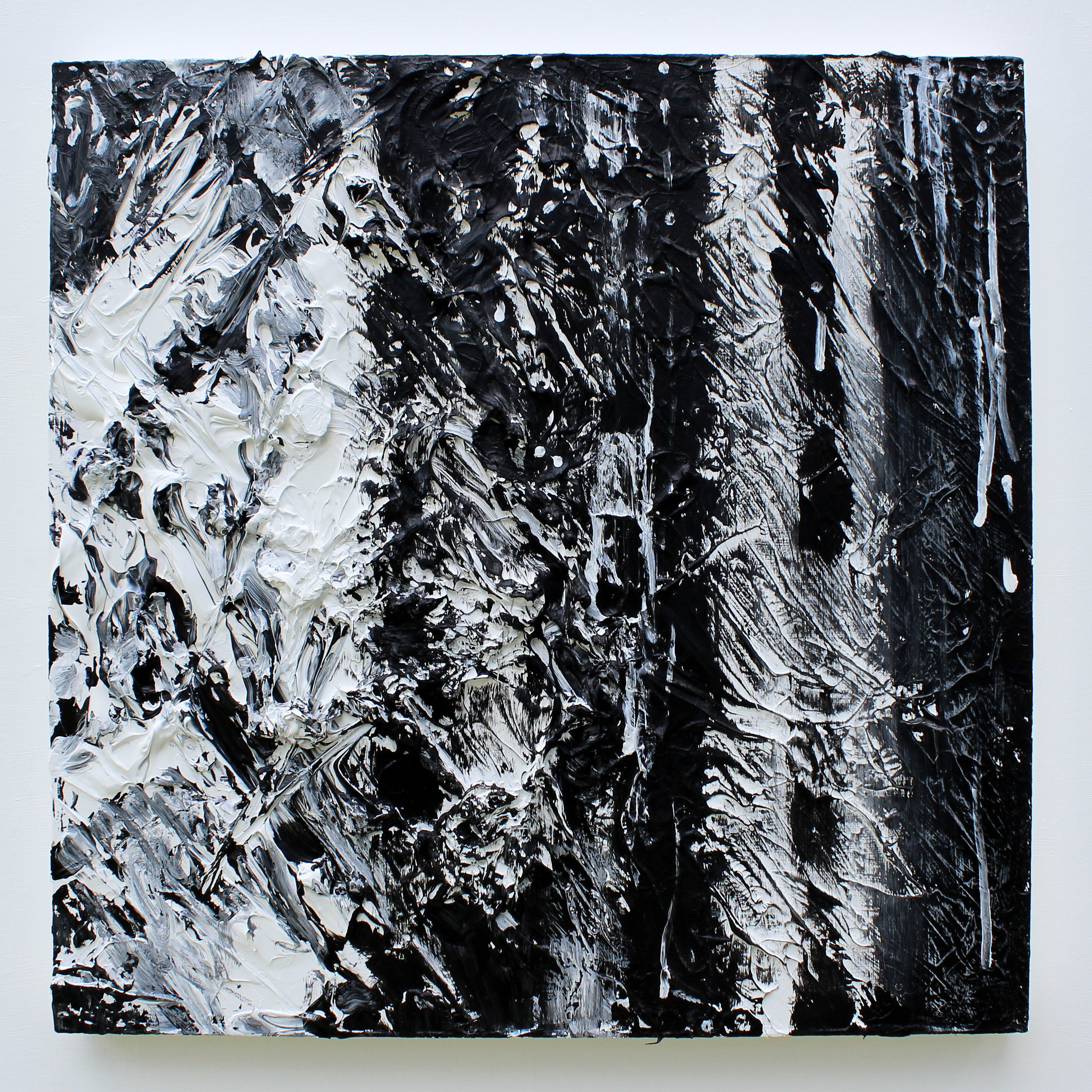 The Gaze: 3479 Acrylic and Carving on Panel 24" x 24"