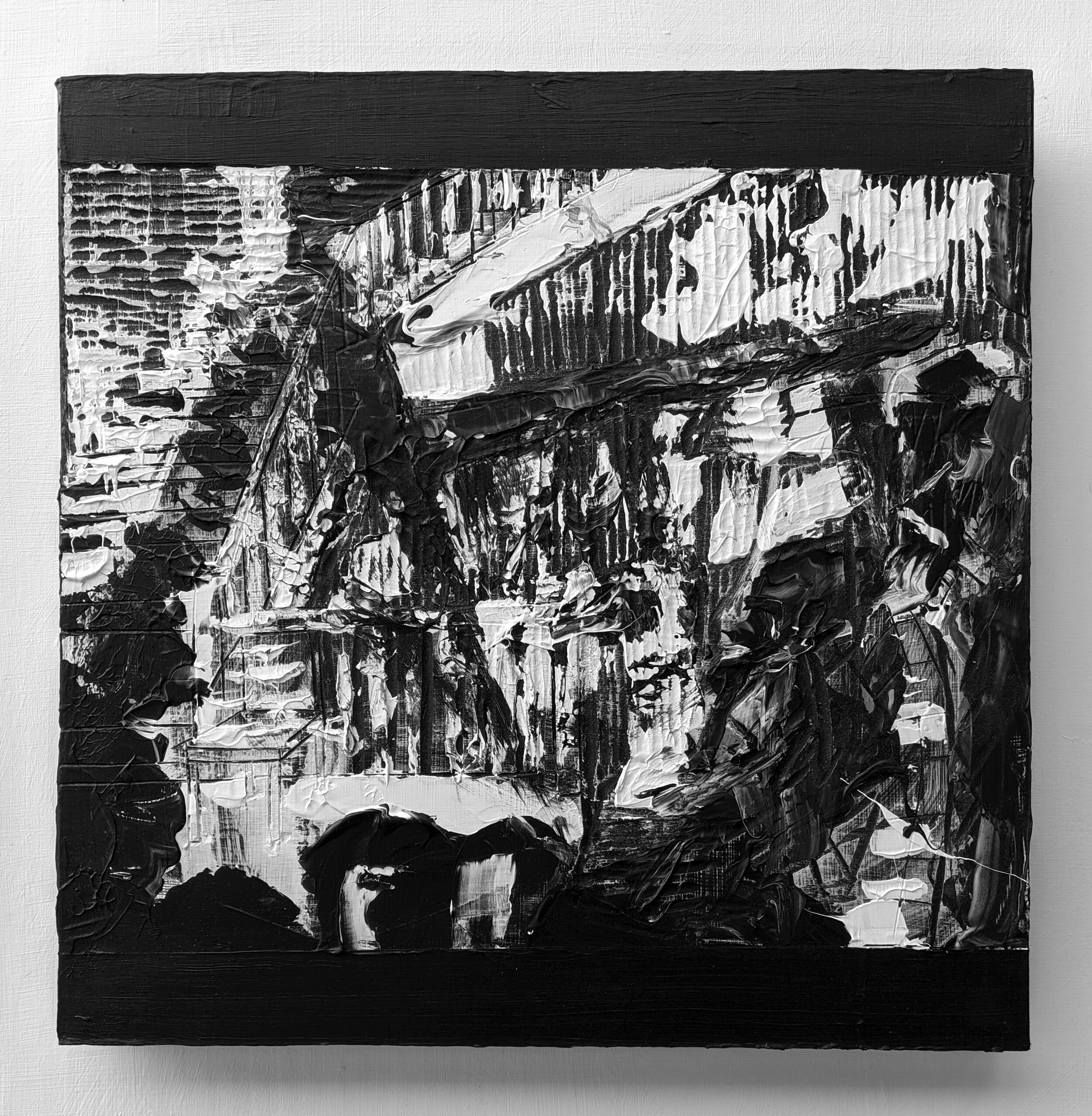 (16) 4 pm Acrylic and Carving on Panel 18" x 18"