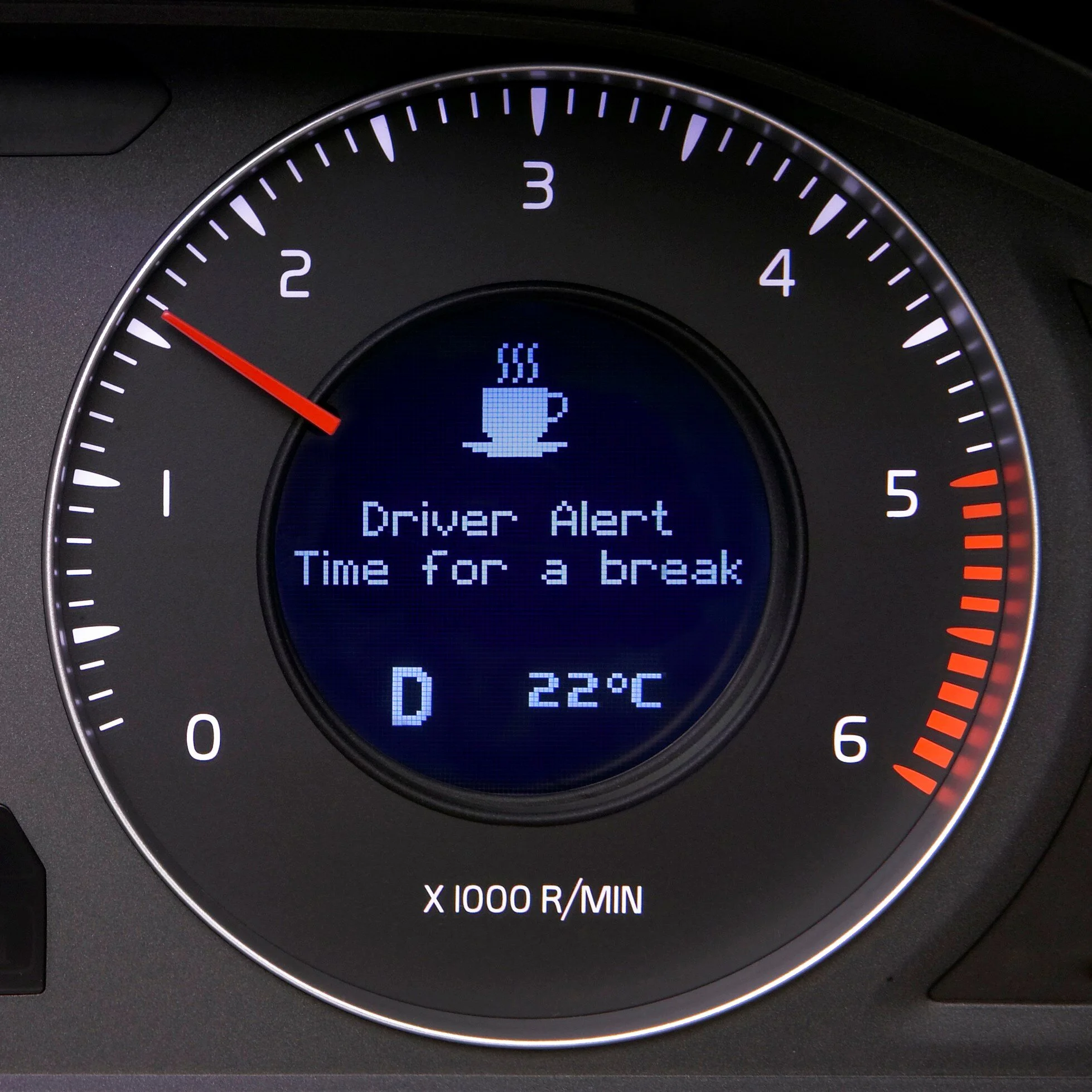 The Driver Alert Control as it appeared in Volvo cars in 2008.