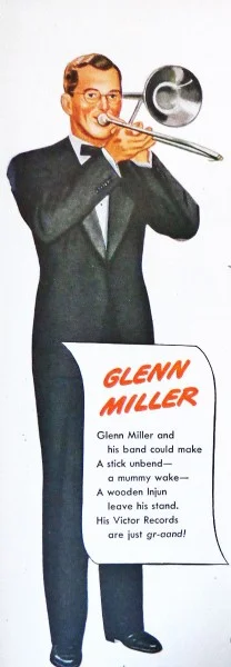 40 年代 Glenn Miller 唱片廣告 ( via Community Swing )