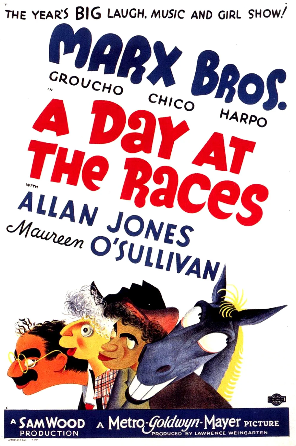 《A Day a the Races》電影海報。影片中有 Whitey's Lindy Hoppers 首次登上大銀幕的演出 ( via Wiki )