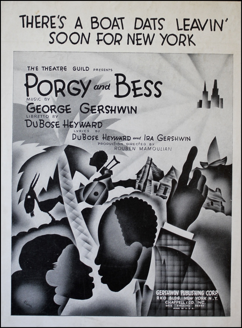 《Porgy and Bess》海報,1935( via Figure Skating Encyclopedia )