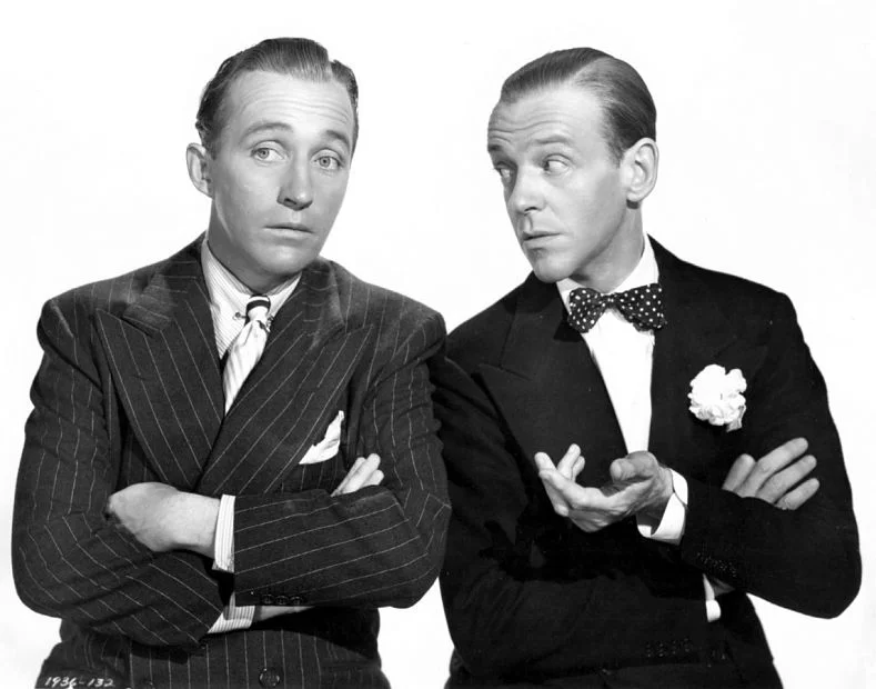 Bing Crosby 與 Fred Astaire( via : Pinterest )