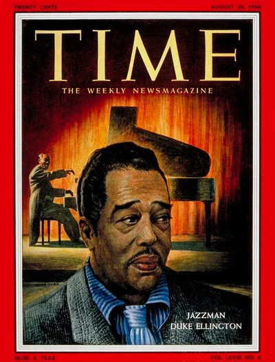 《時代》雜誌封面上的艾靈頓公爵(via: Time Magazine )