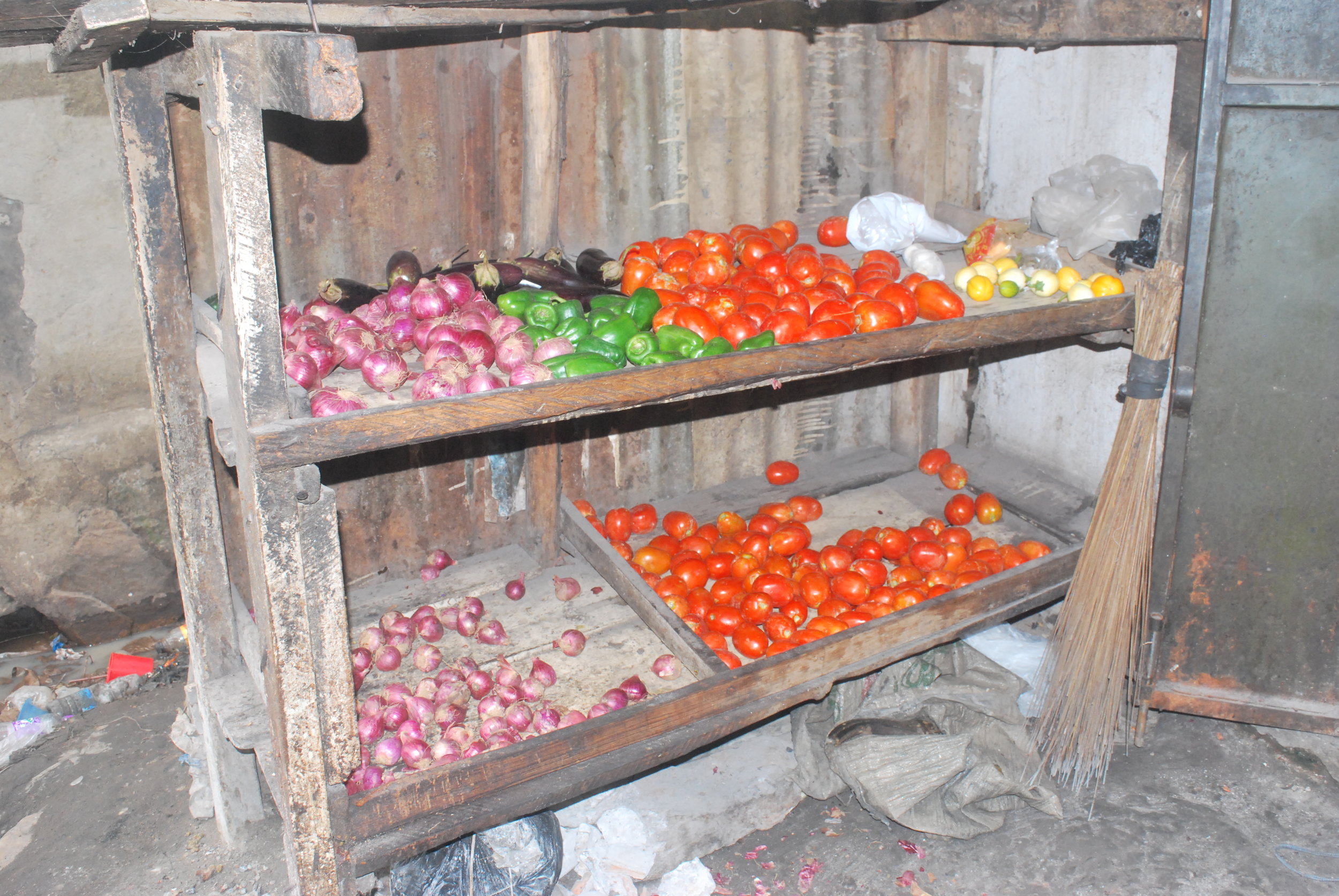 Rhona's vegetables stall