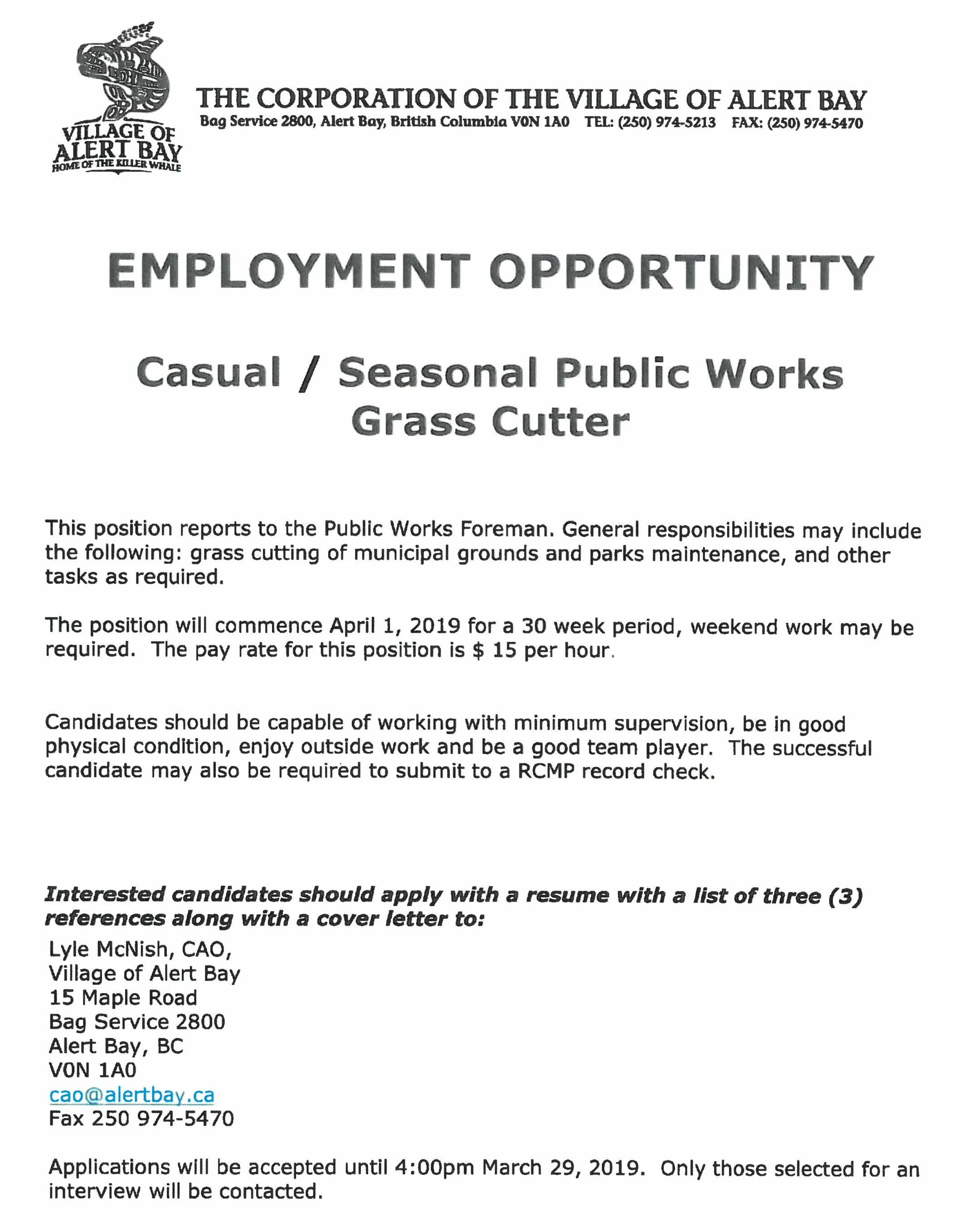 Village of Alert Bay PW Grounds Keeper 2019.jpg