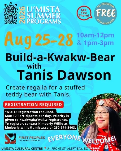U'mista Summer Program August 25 - 28, 2026