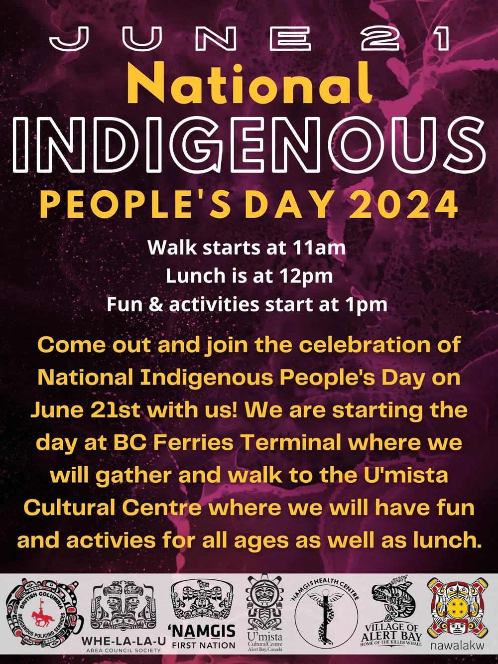 Alert Bay Aboriginal Day 2024 — Village of Alert Bay